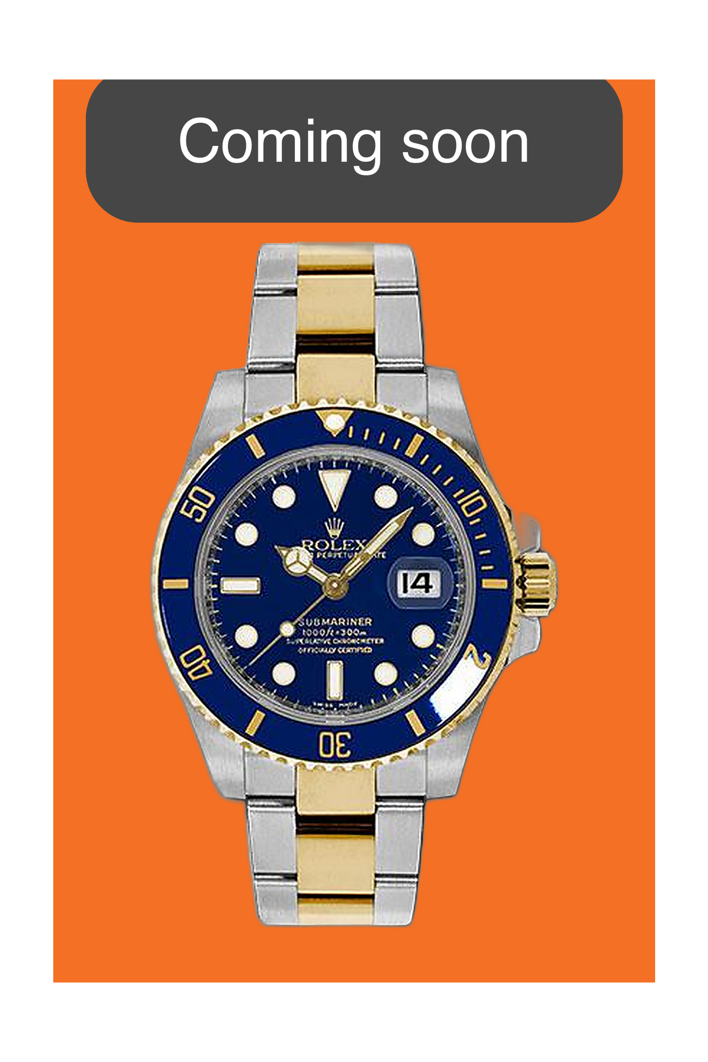 COMING SOON - Rolex Submariner Date 40mm 116613LB Bluesy Two Tone Yellow Gold 2015