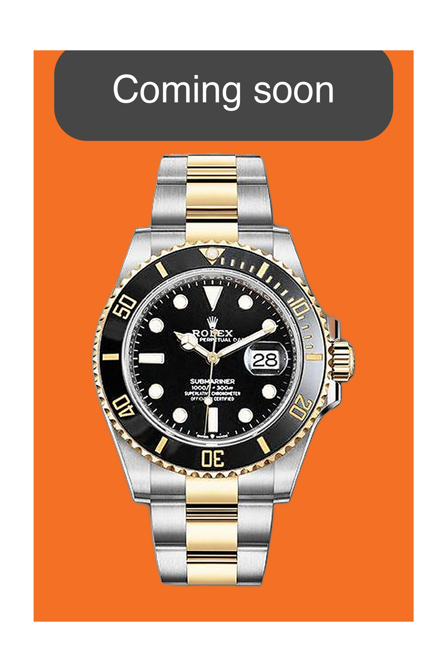 COMING SOON - Rolex Submariner Date 41mm 126613LN Two Tone Yellow Gold 2020