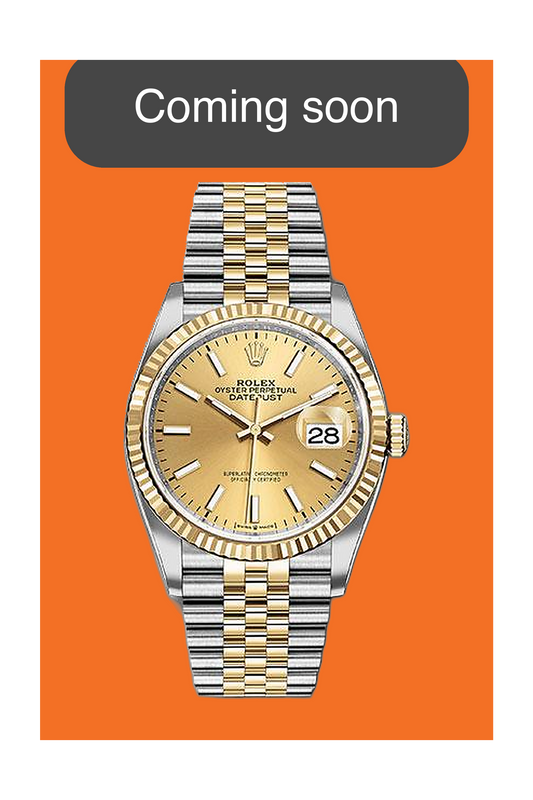 Rolex Datejust 36mm 126233 Champagne Two-Tone Fluted Jubilee 2023 (126233-0015)