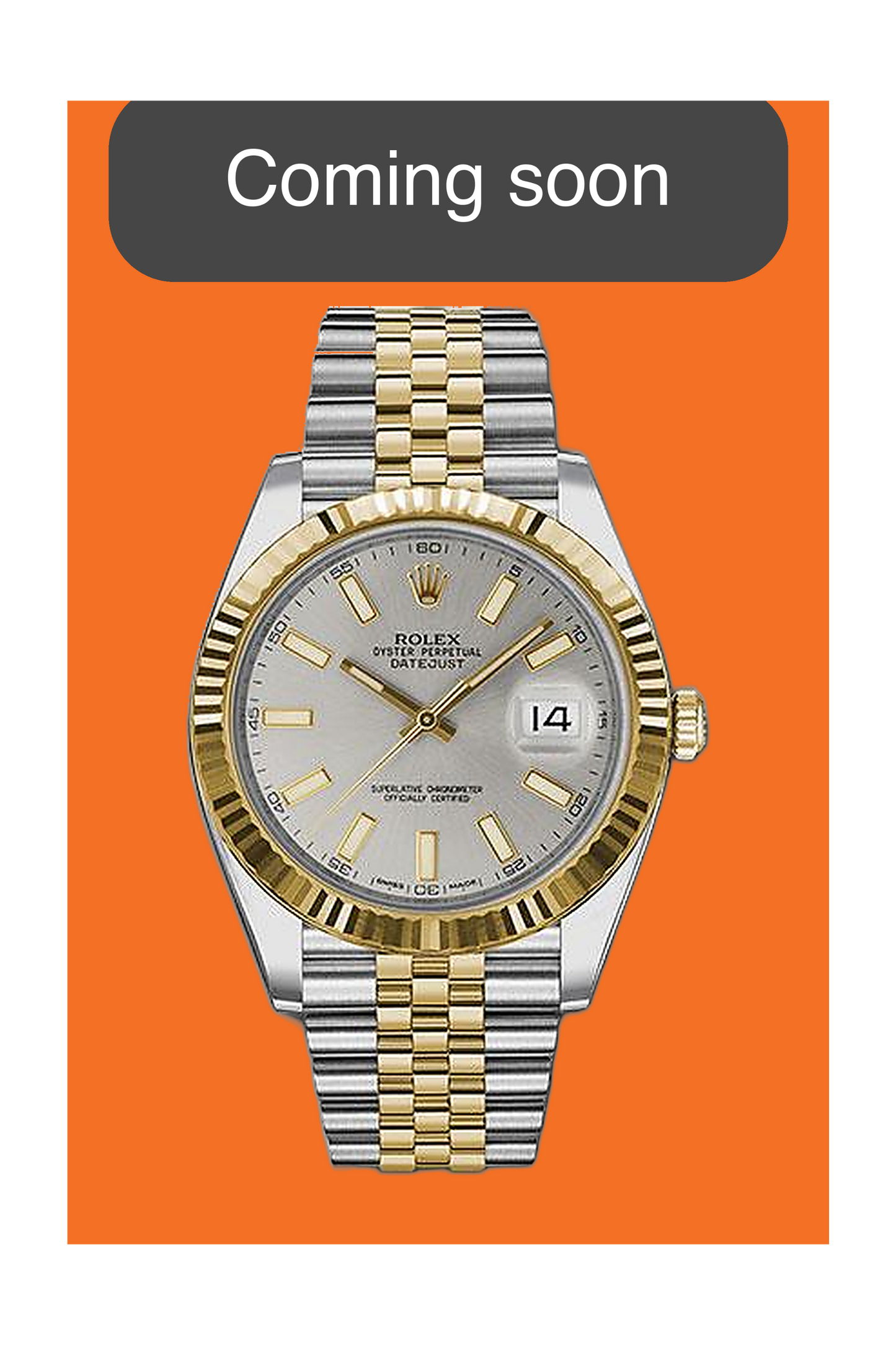 Rolex Datejust 41mm 126333 Two Tone Fluted Jubilee Silver Dial 2024