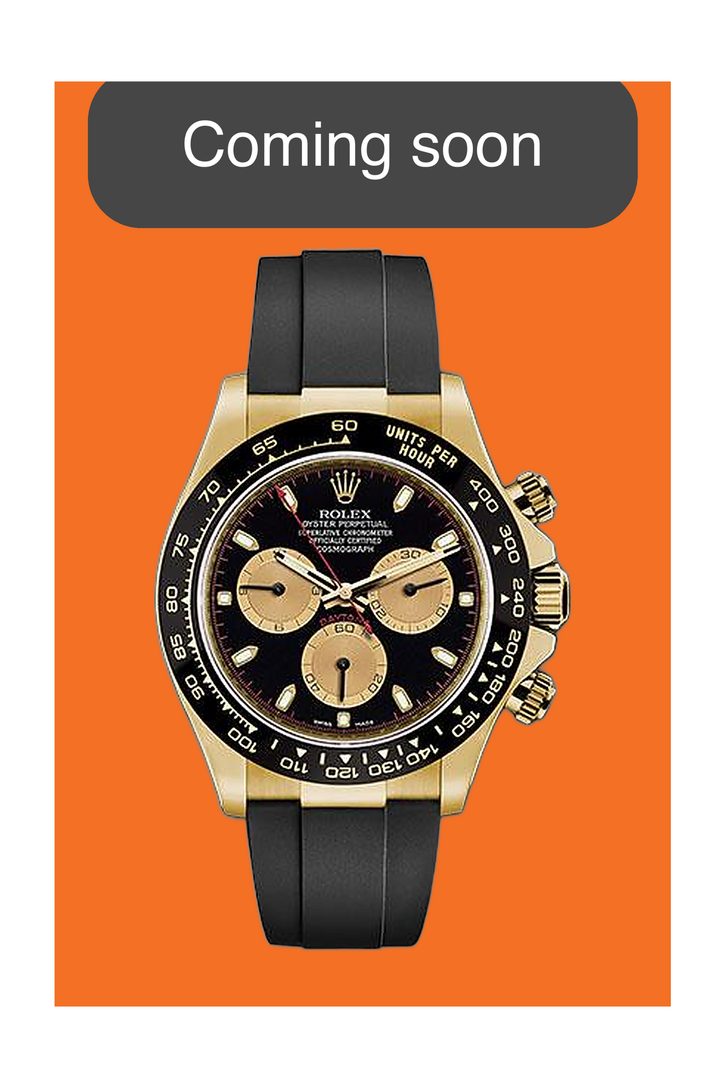 COMING SOON - Rolex Daytona 40mm 116518LN Yellow Gold Paul Newman OysterFlex 2021