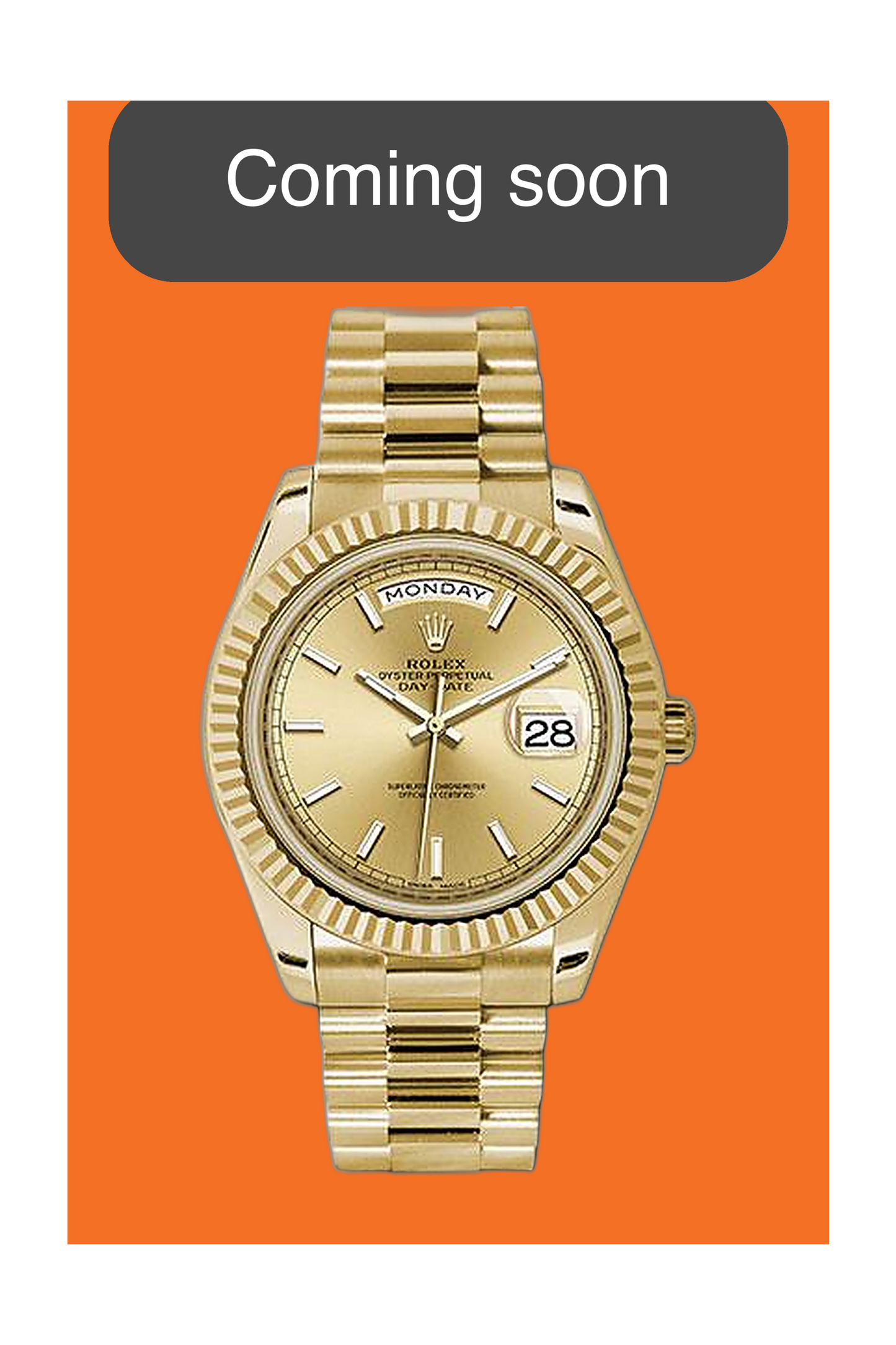 Rolex Daydate 40mm 228238 Yellow Gold Champagne Dial 2017 (228238-0003)
