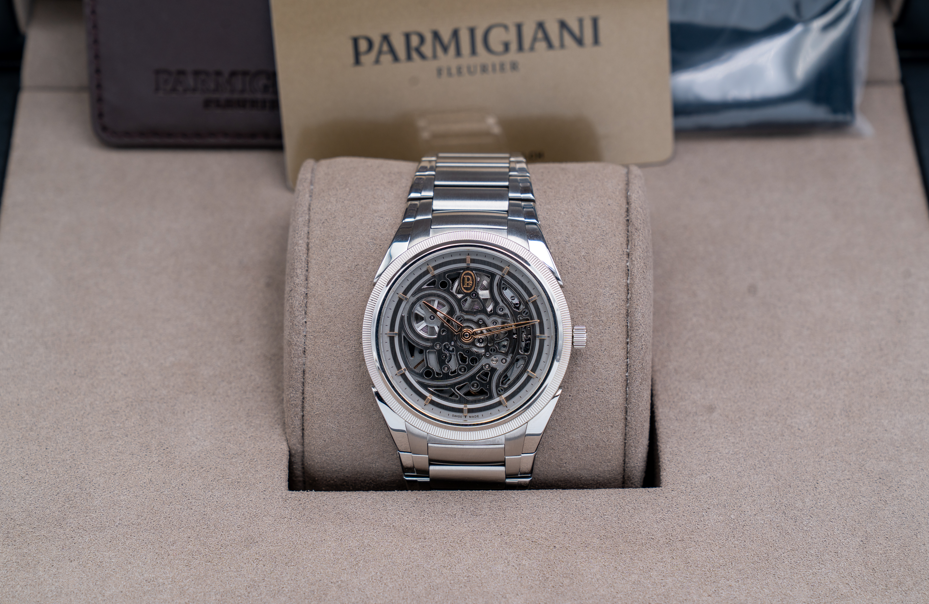 Parmigiani Fleurier Tonda 40mm pfc912-1020001-100182 Steel Skeleton Gold Hands 2025