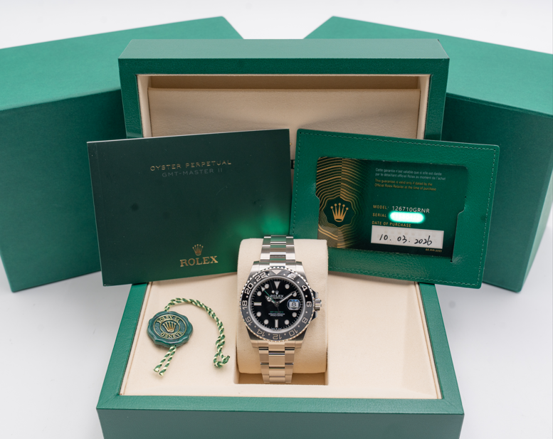 UNWORN Rolex GMT Master II 40mm 126710GRNR 2026