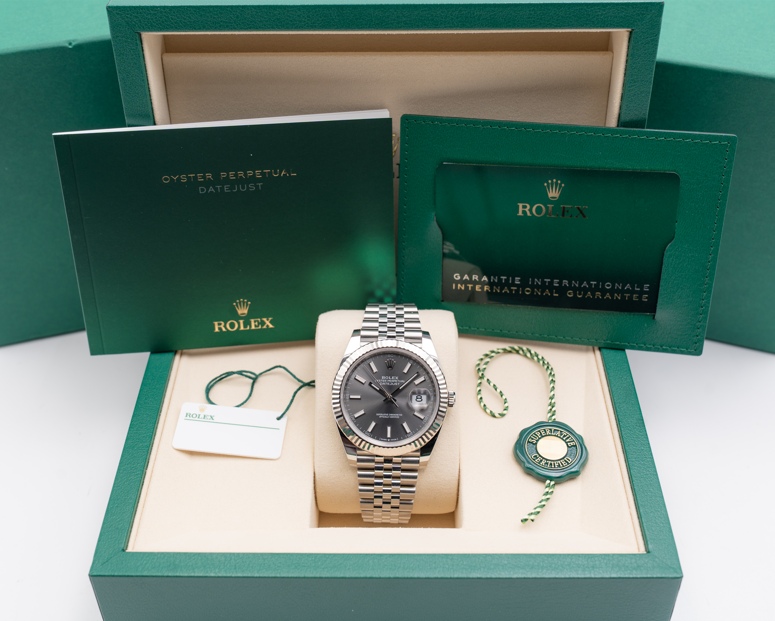 Rolex Datejust 41mm 126334 Grey Dial Fluted Jubilee 2025