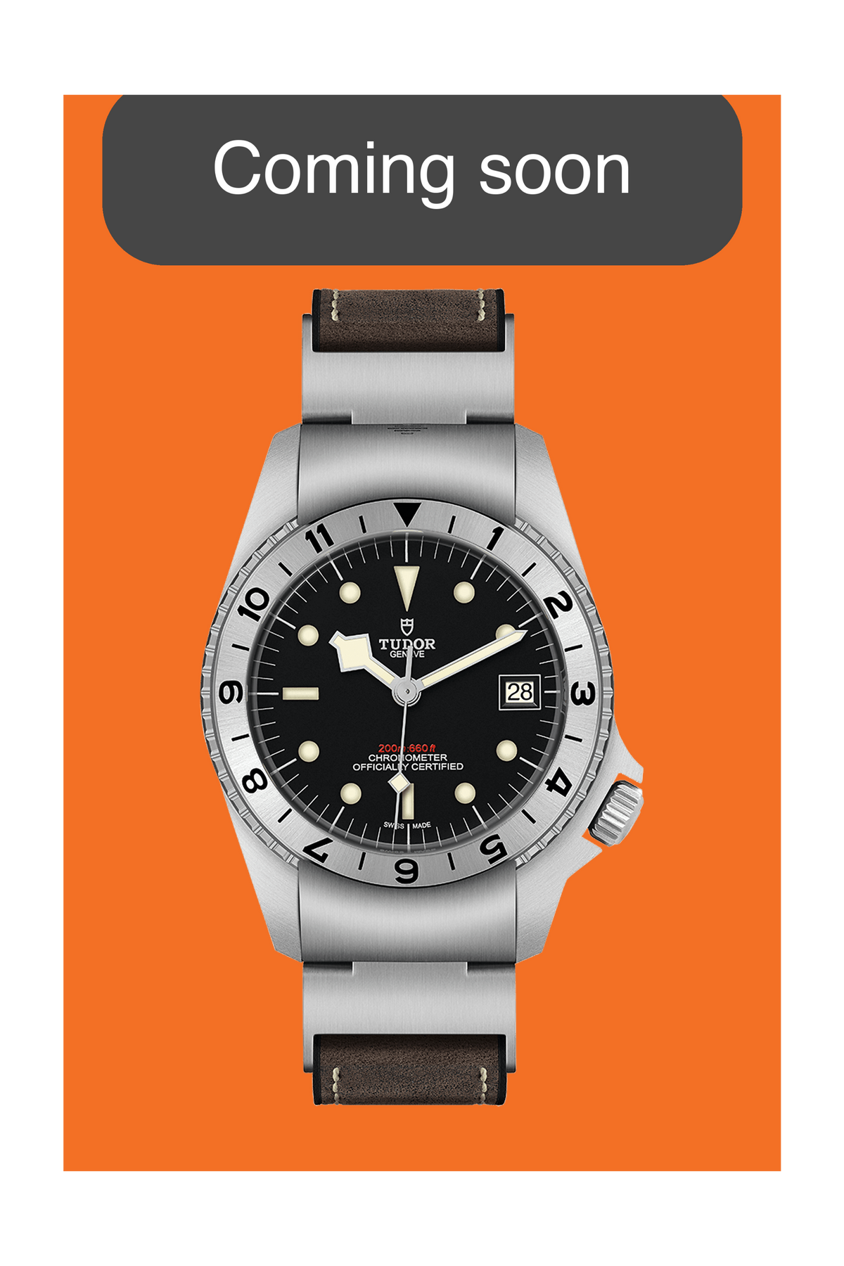 Tudor Black Bay P01 42mm Black Dial Brown Strap 2020