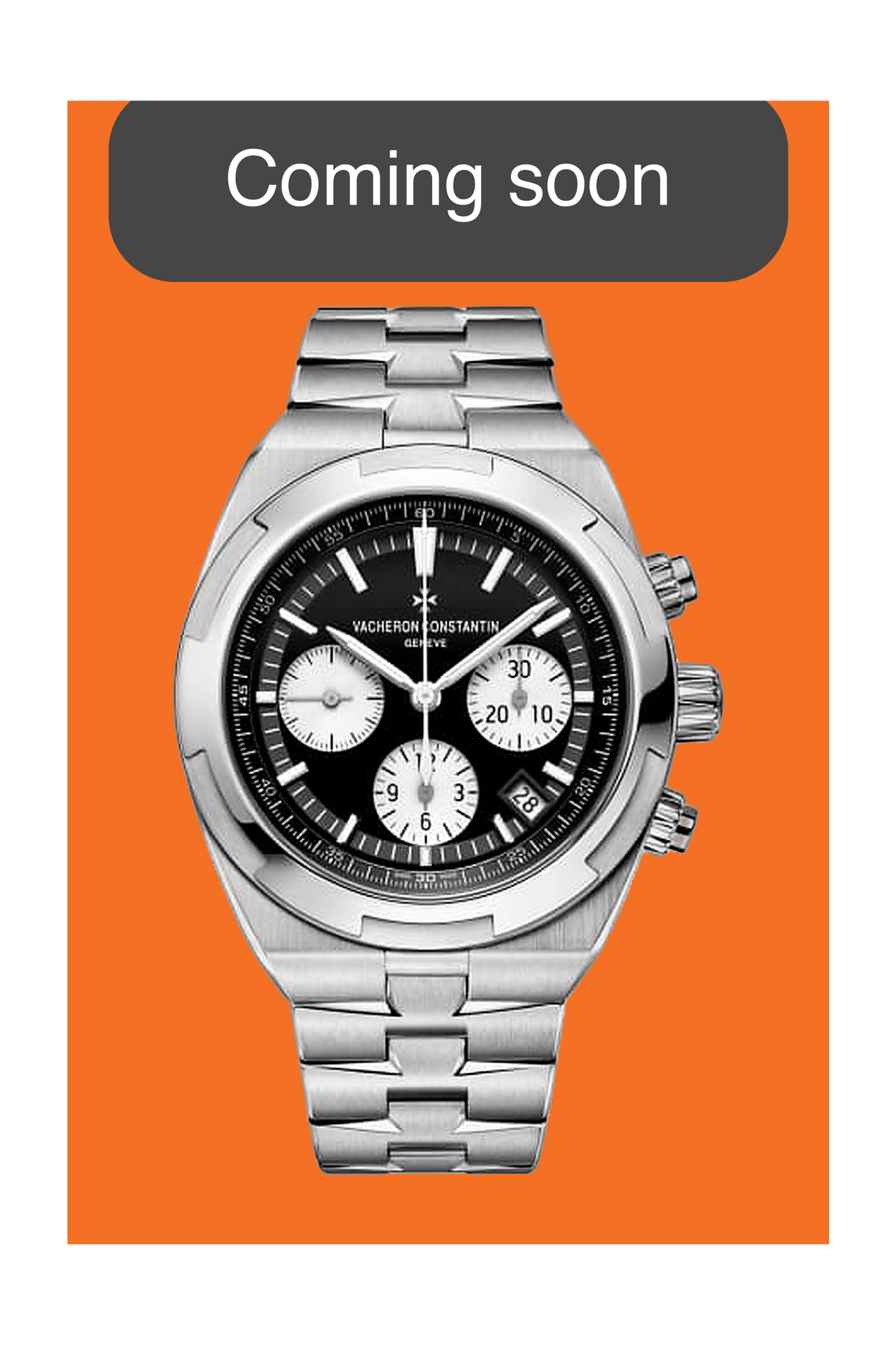 Vacheron Constantin Overseas 42.5mm 5500V/110A-B481 Reverse Panda Chronograph Gen 3 2019 (5500V/110A-B481)