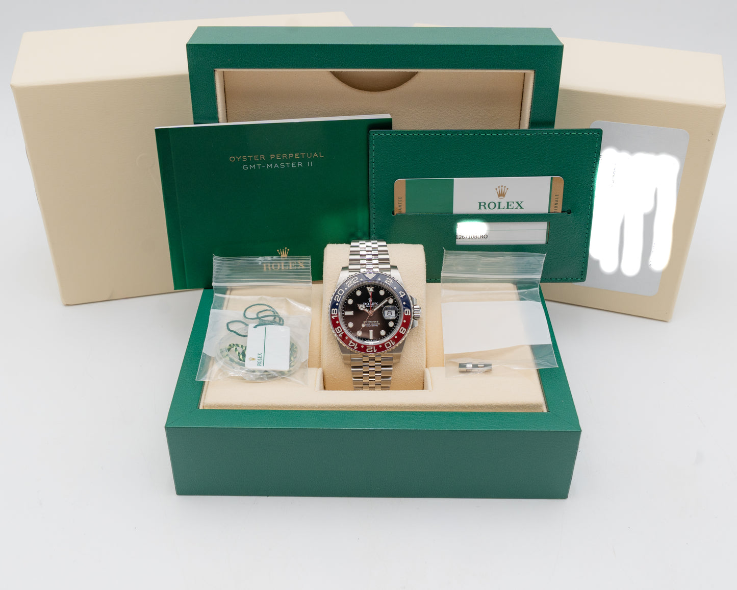 Rolex GMT Master II 40mm 126710BLRO Pepsi on Jubilee 2020