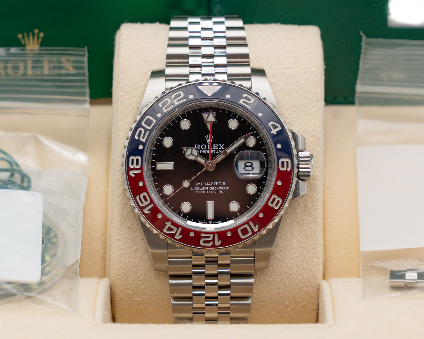 Rolex GMT Master II 40mm 126710BLRO Pepsi on Jubilee 2020