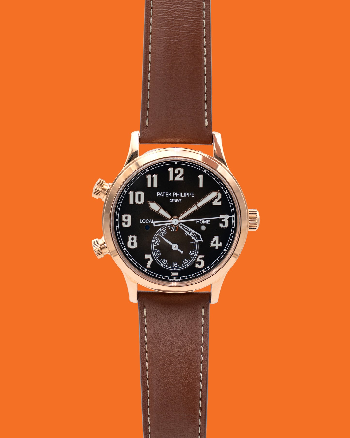 Patek Philippe Calatrava Pilot Travel Time 5524 Rose Gold / Brown 2022