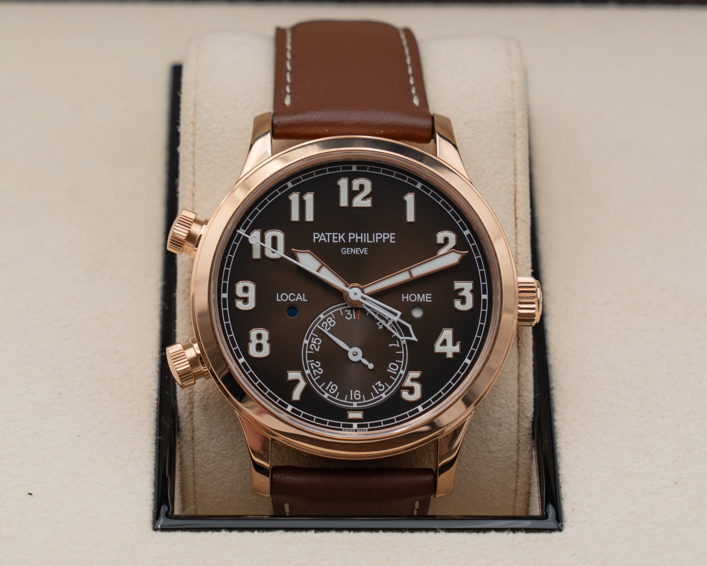 Patek Philippe Calatrava Pilot Travel Time 5524 Rose Gold / Brown 2022