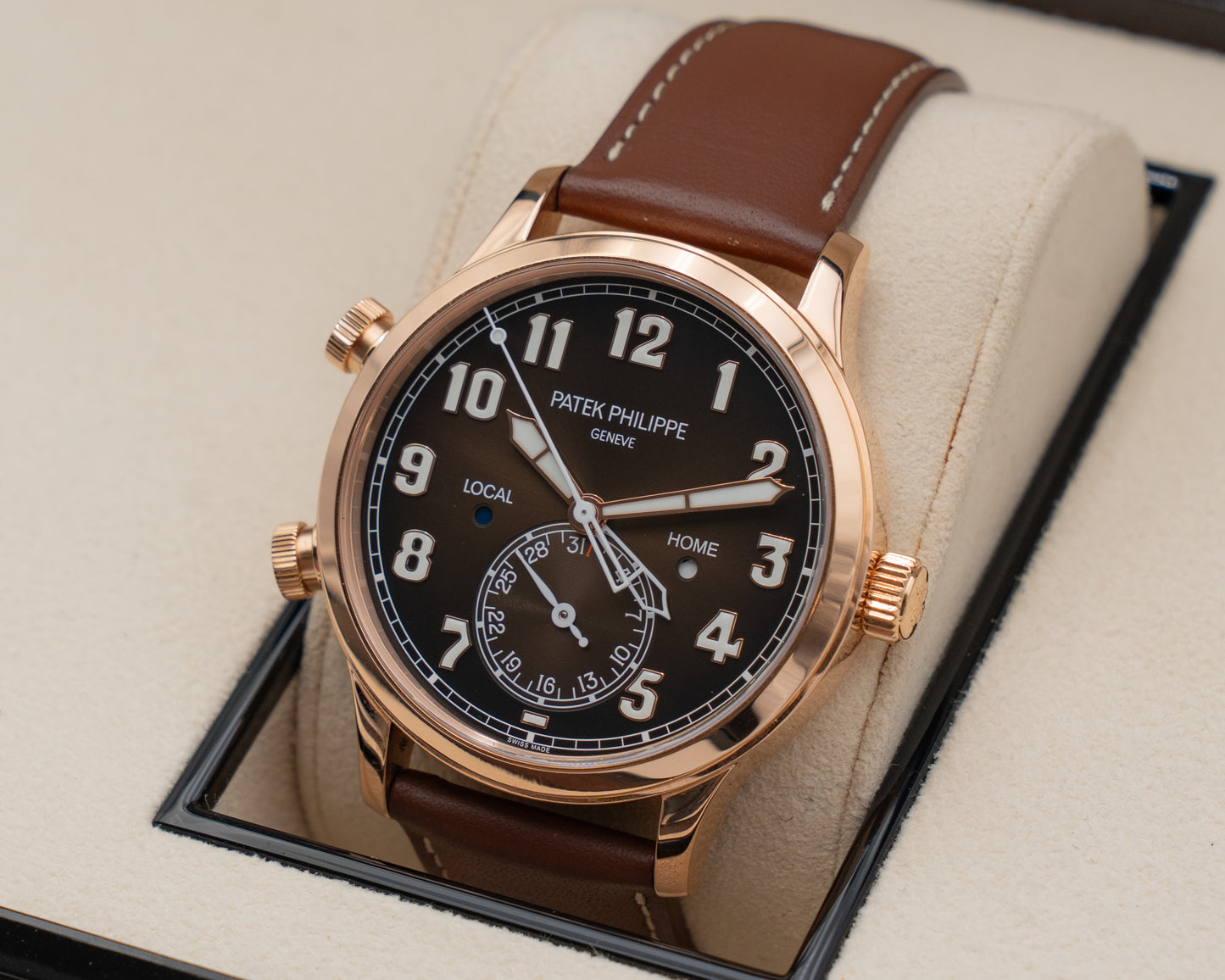 Patek Philippe Calatrava Pilot Travel Time 5524 Rose Gold / Brown 2022