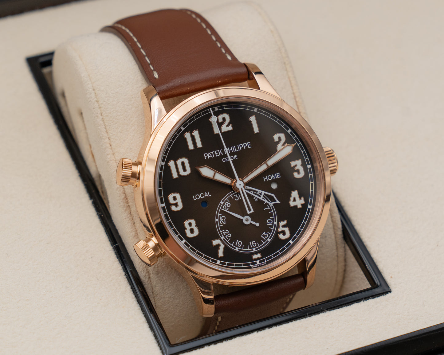 Patek Philippe Calatrava Pilot Travel Time 5524 Rose Gold / Brown 2022