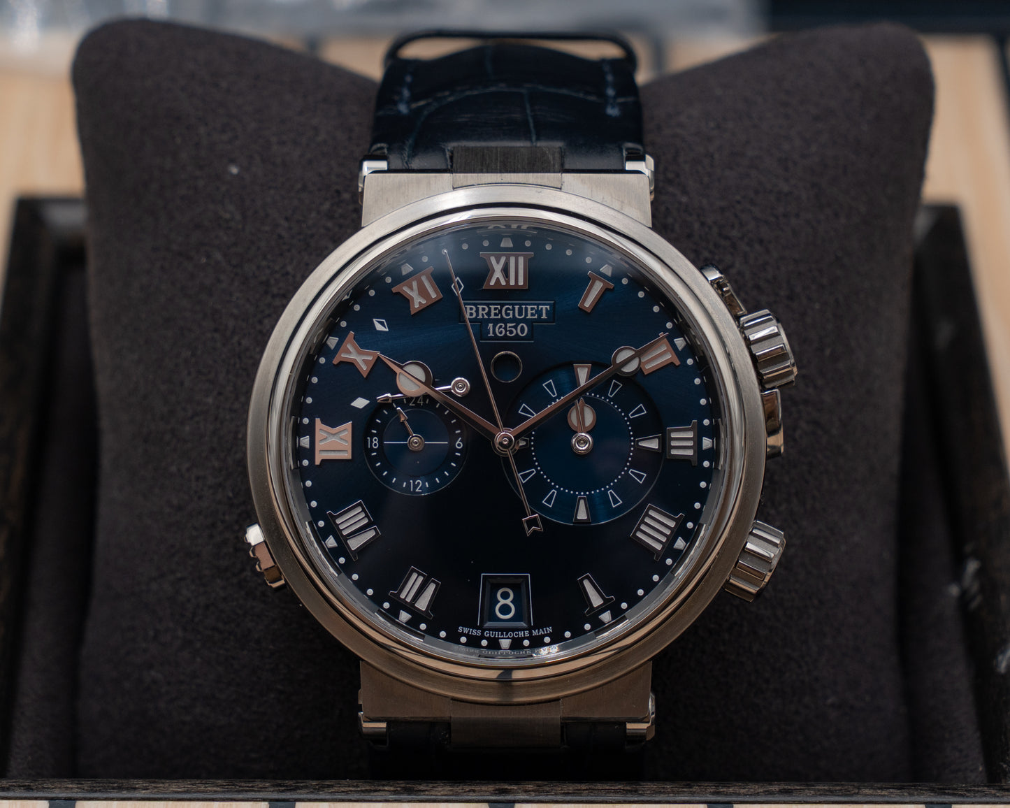 UNWORN Breguet Marine Alarme Musicale 40mm 5547 Titanium Blue Dial Blue 2026