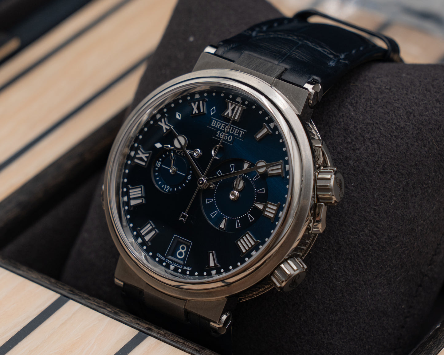 UNWORN Breguet Marine Alarme Musicale 40mm 5547 Titanium Blue Dial Blue 2026