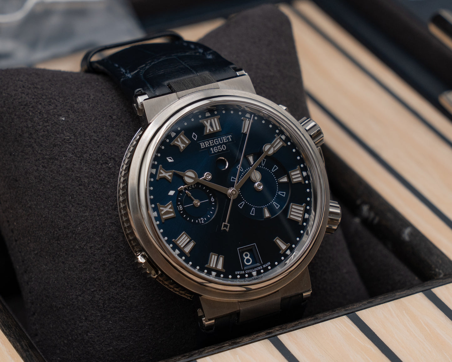 UNWORN Breguet Marine Alarme Musicale 40mm 5547 Titanium Blue Dial Blue 2026