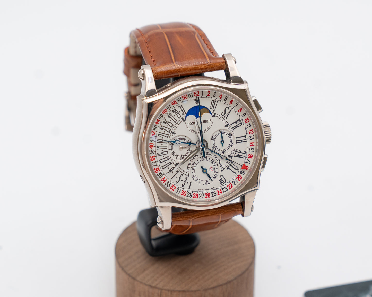 Roger Dubuis Sympathie White Gold Retrographe Perpetual Calendar Chronograph
