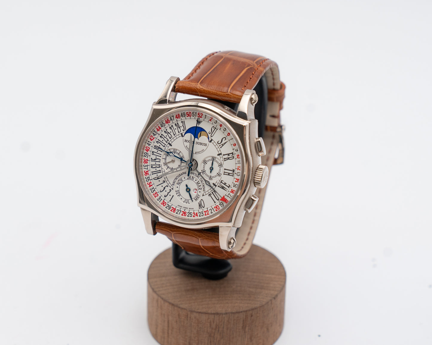 Roger Dubuis Sympathie White Gold Retrographe Perpetual Calendar Chronograph