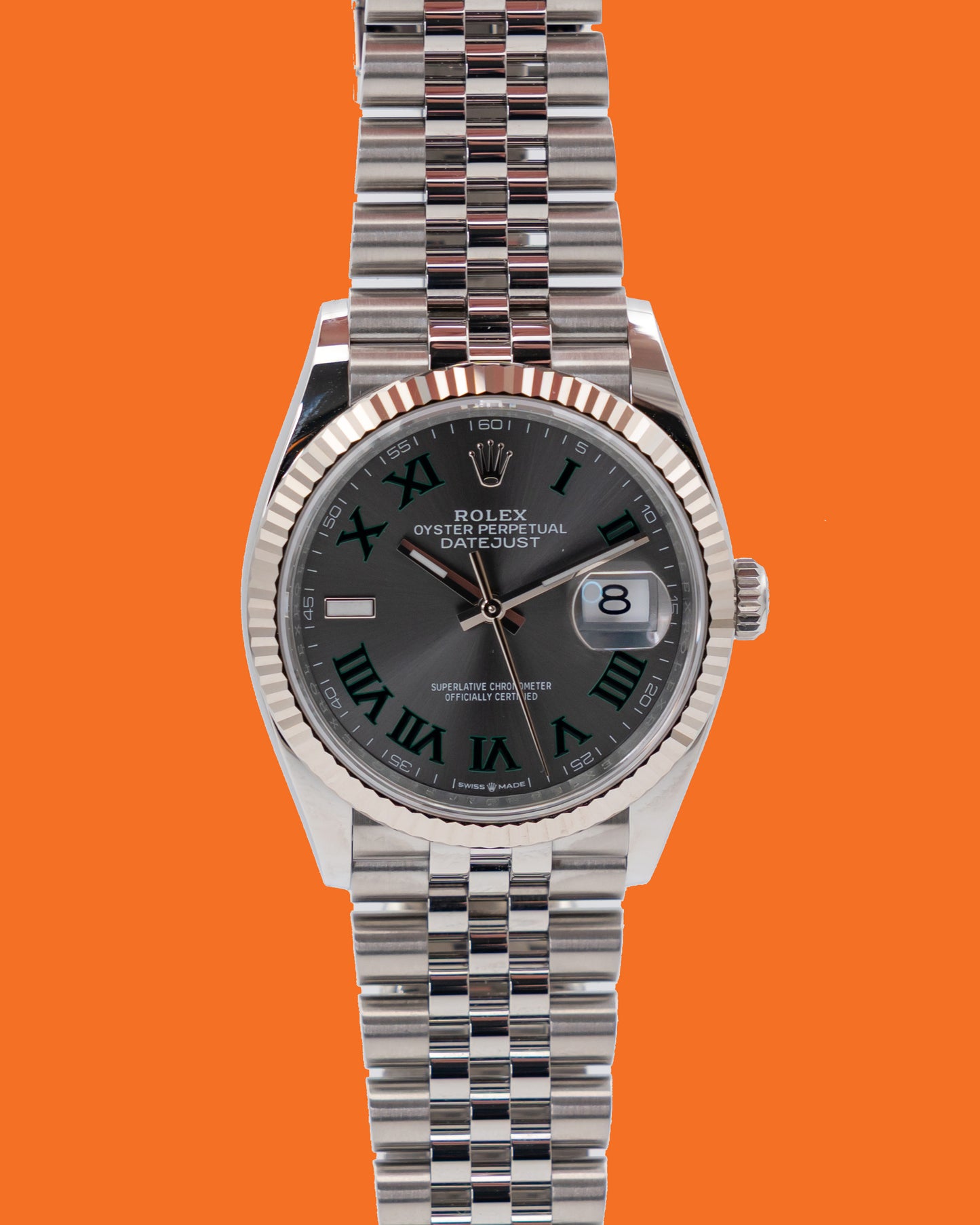New Rolex Datejust 36mm 126234 Wimbledon Fluted Jubilee 2026
