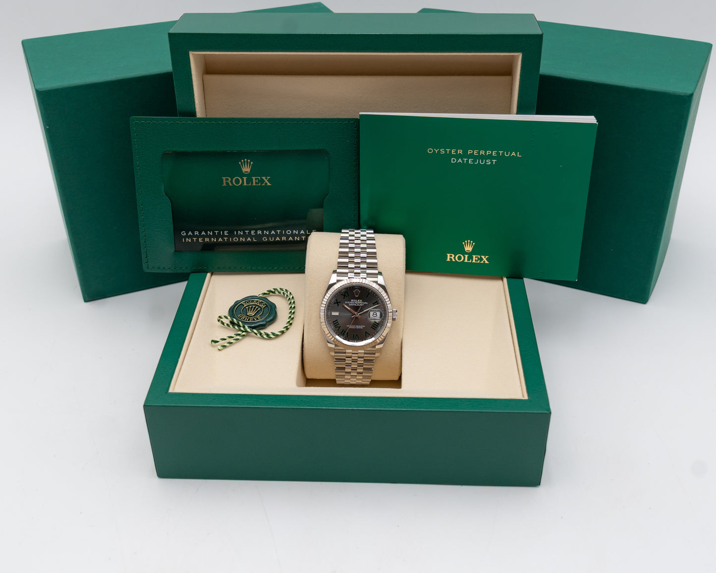 New Rolex Datejust 36mm 126234 Wimbledon Fluted Jubilee 2026