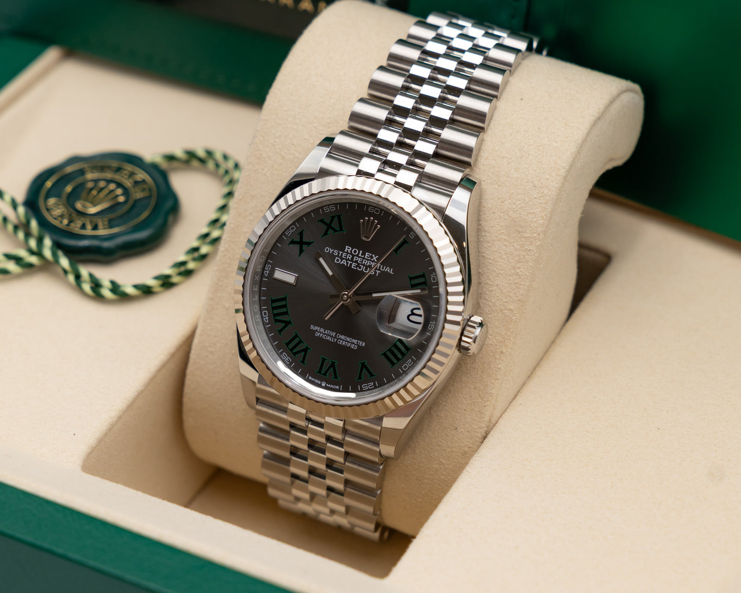 New Rolex Datejust 36mm 126234 Wimbledon Fluted Jubilee 2026