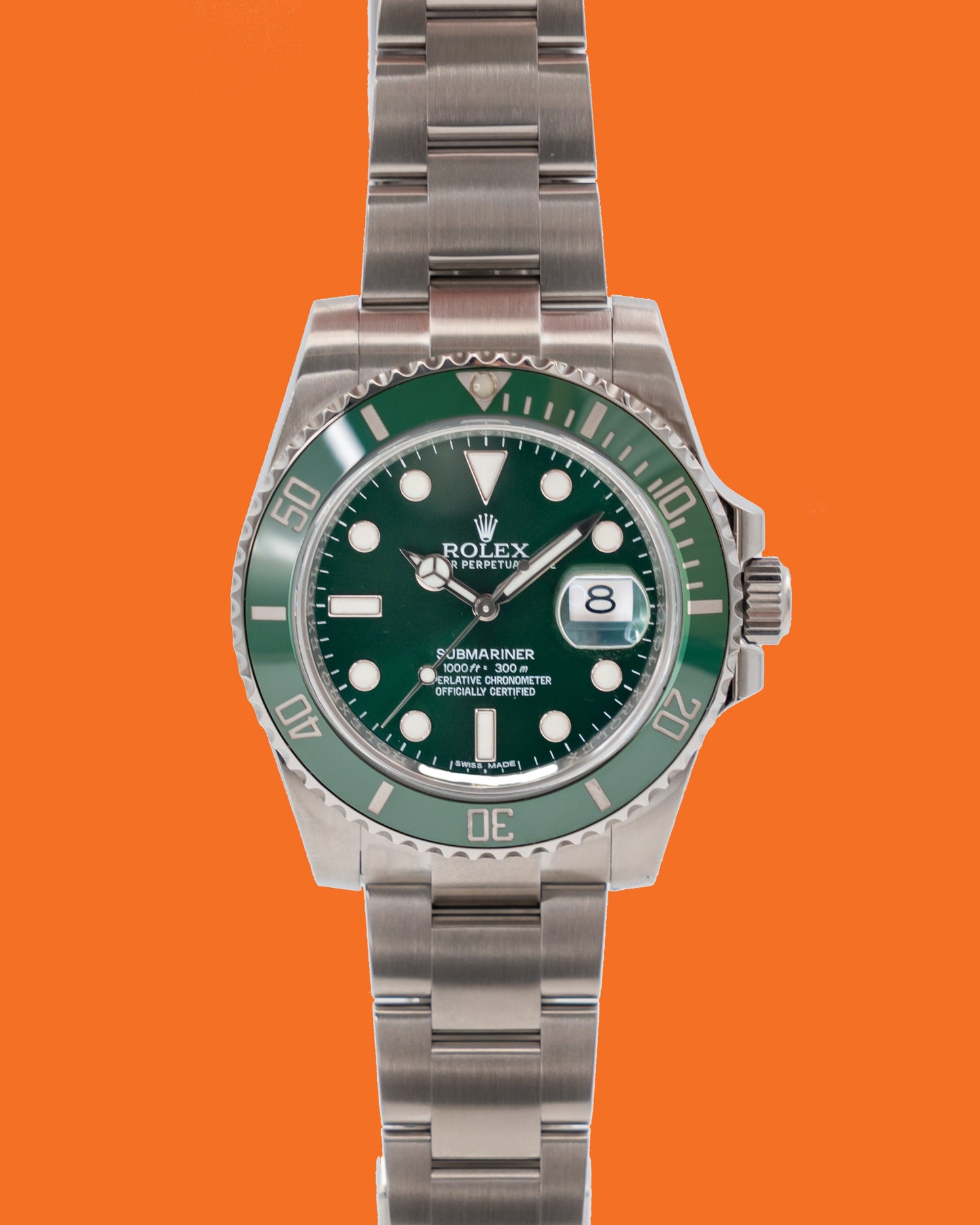 Rolex Submariner Date 40mm 116610LV Hulk 2016
