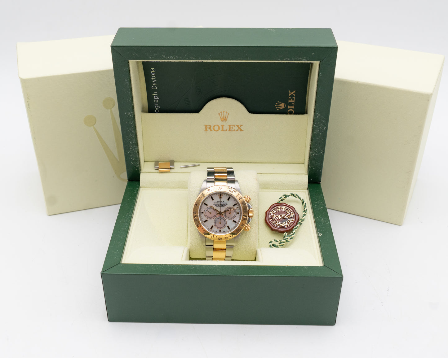 Rolex Daytona 40mm 16523 Aftermarket MOP Dial Two Tone (U serial)