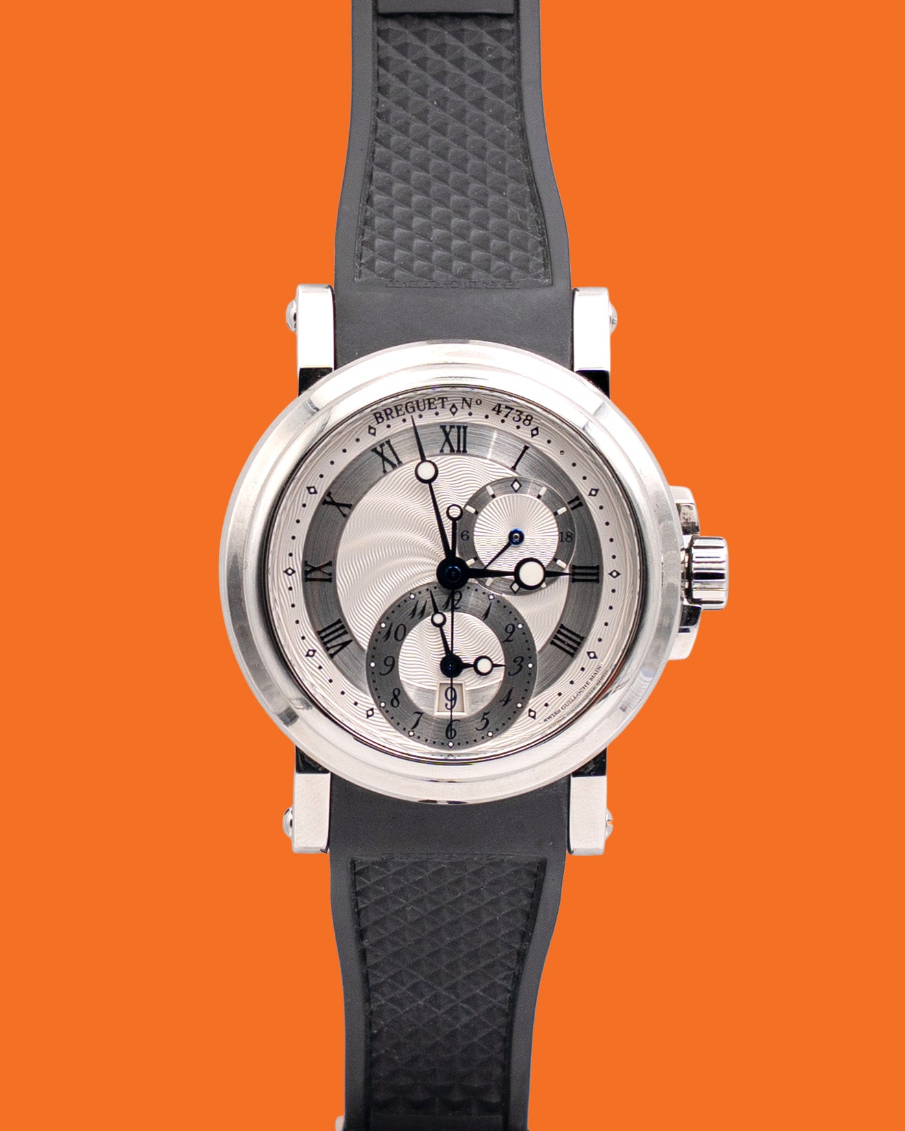Breguet Marine 42mm 5857ST Silver Dial Black Rubber Strap 2021