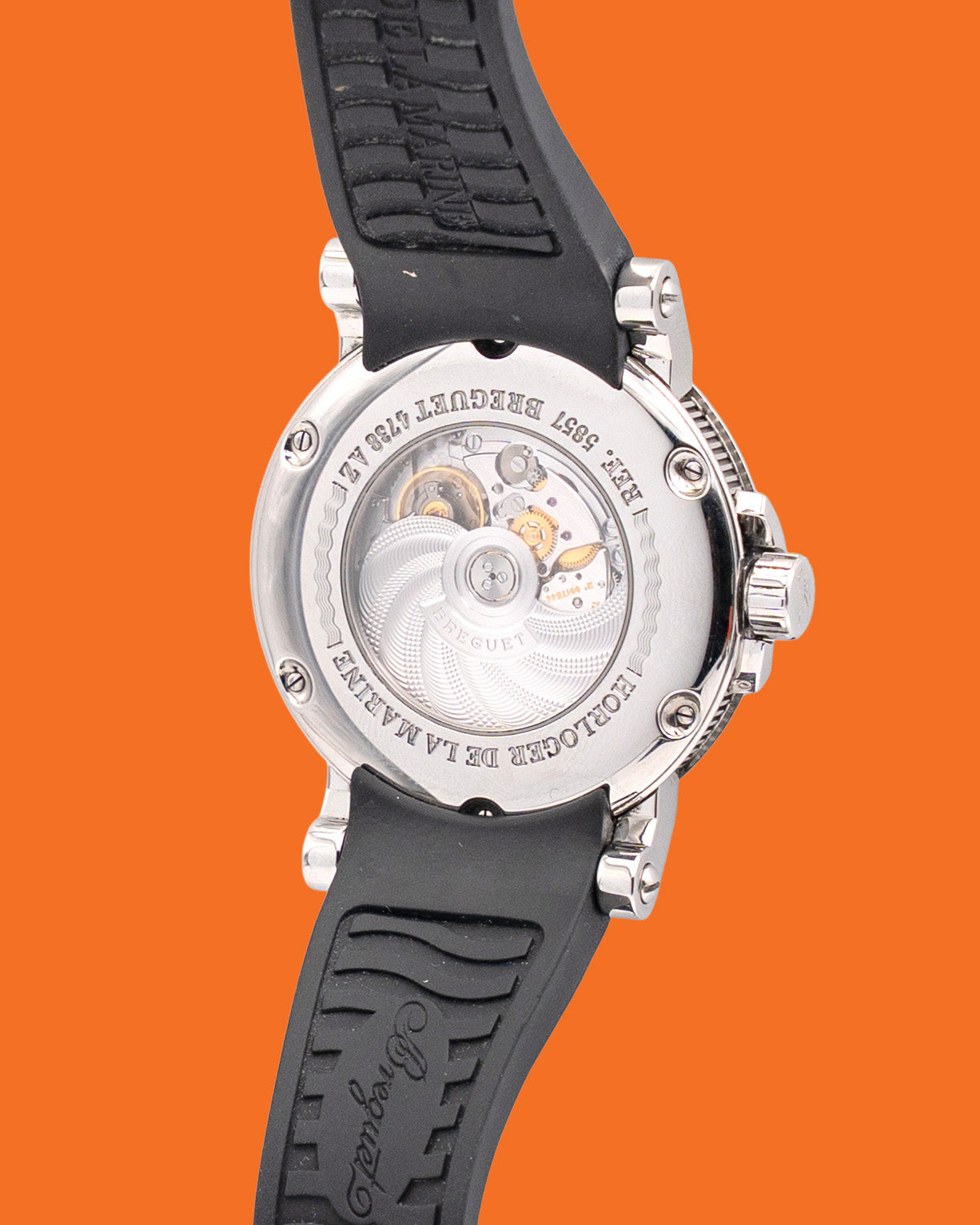 Breguet Marine 42mm 5857ST Silver Dial Black Rubber Strap 2021