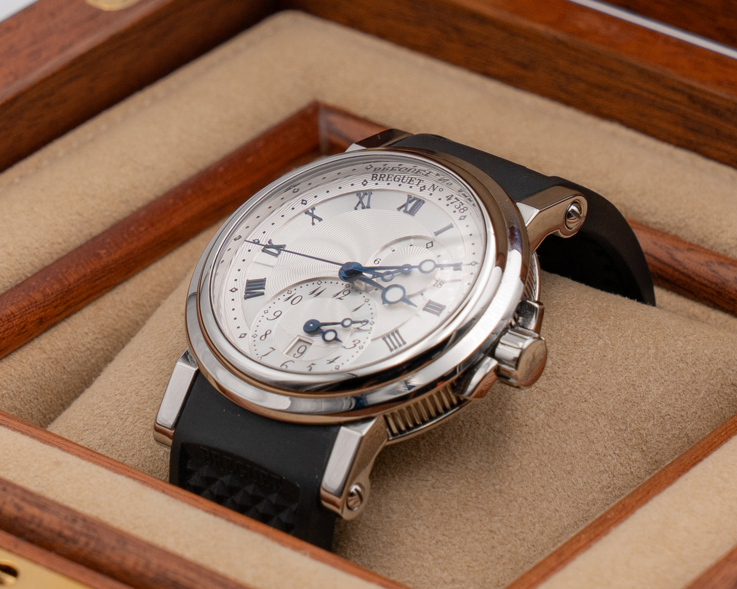 Breguet Marine 42mm 5857ST Silver Dial Black Rubber Strap 2021