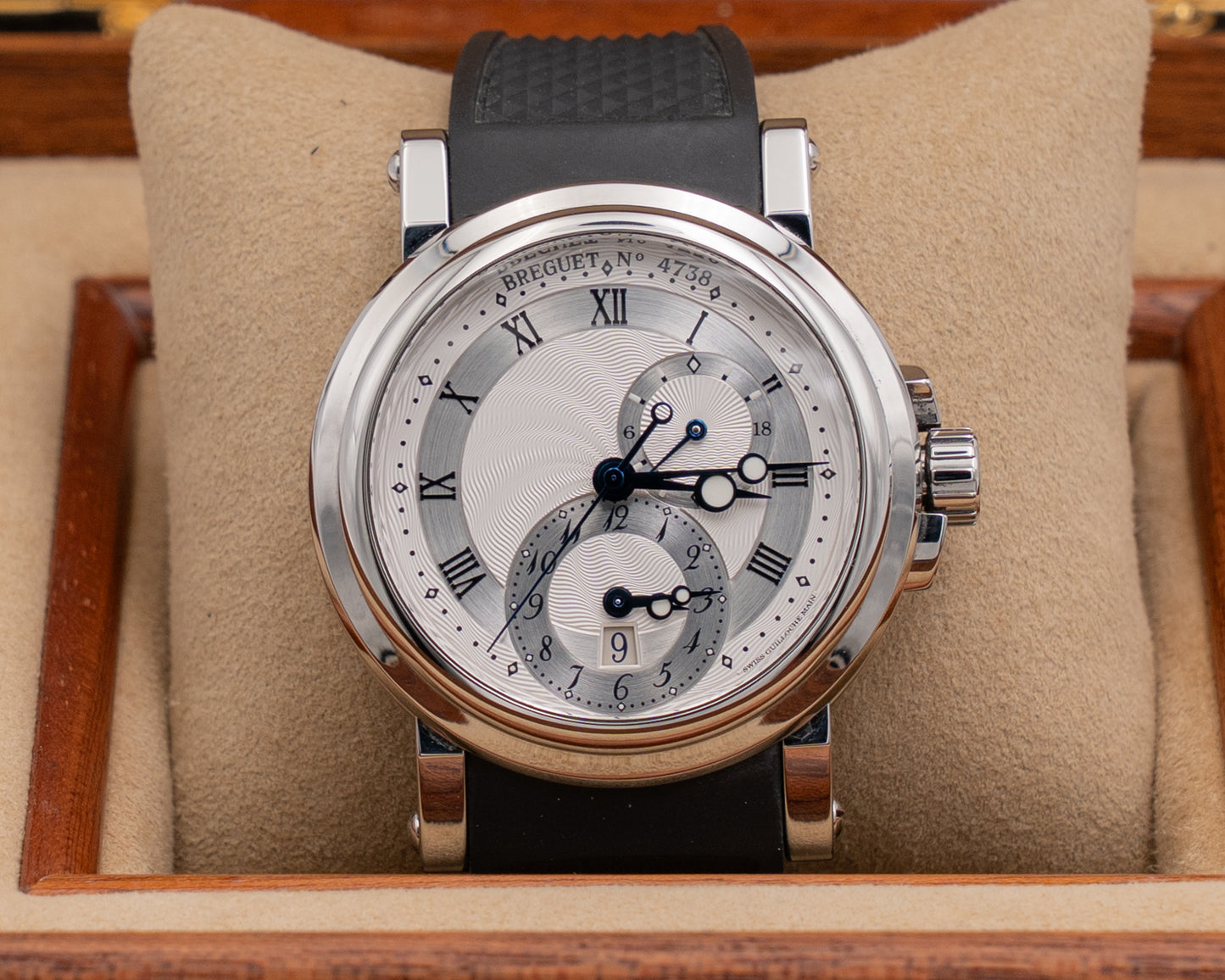 Breguet Marine 42mm 5857ST Silver Dial Black Rubber Strap 2021