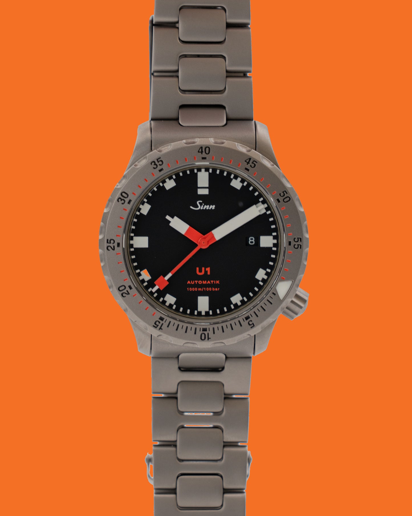 Unworn Sinn U1-T 44mm 1010.010 Red and Black Dial 2012