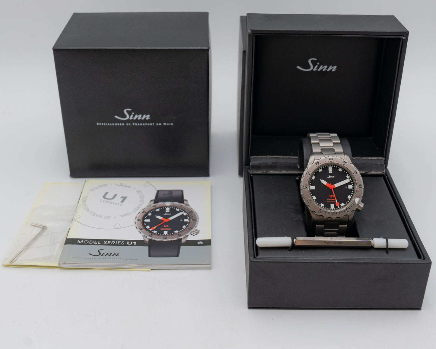 Unworn Sinn U1-T 44mm 1010.010 Red and Black Dial 2012