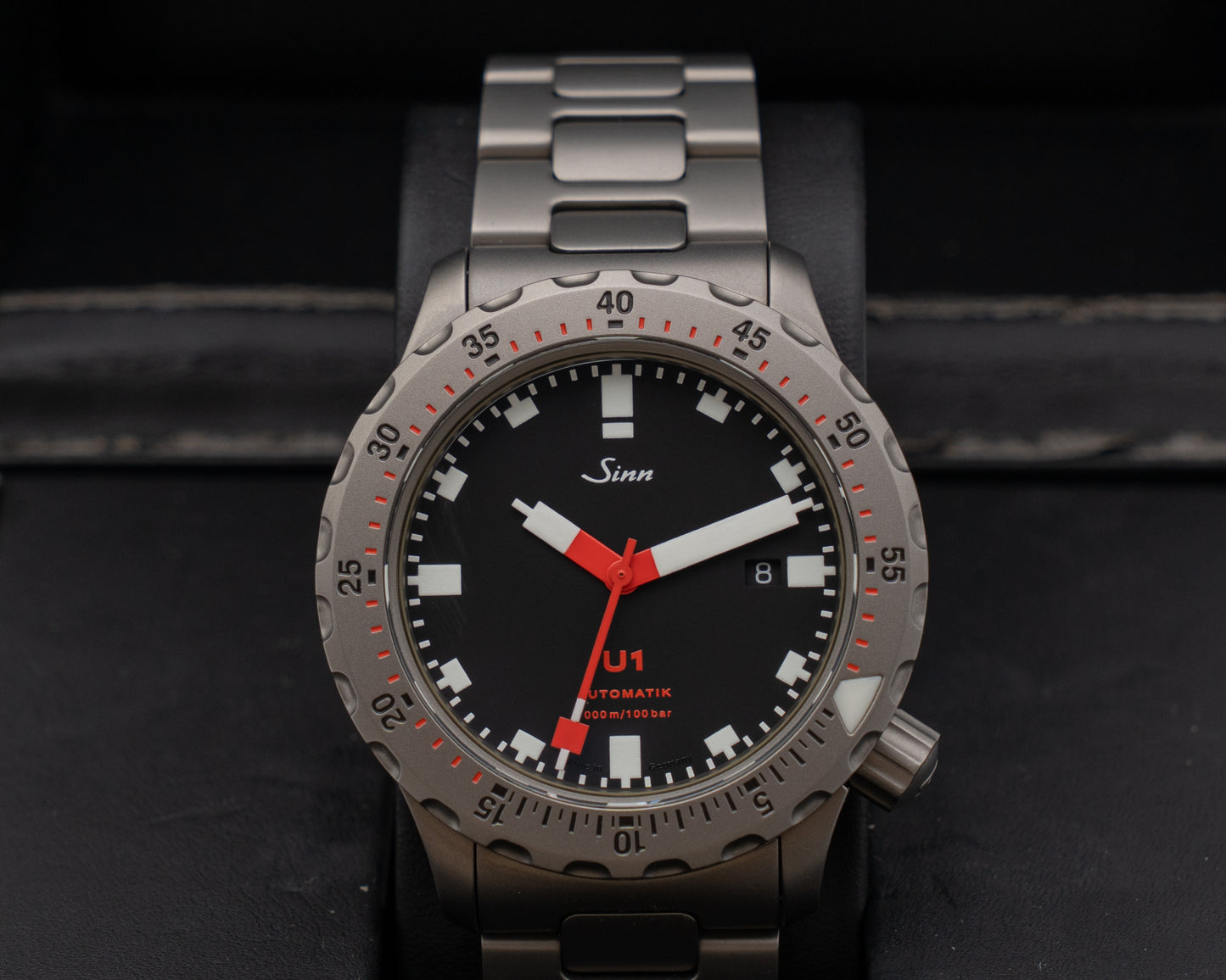 Unworn Sinn U1-T 44mm 1010.010 Red and Black Dial 2012