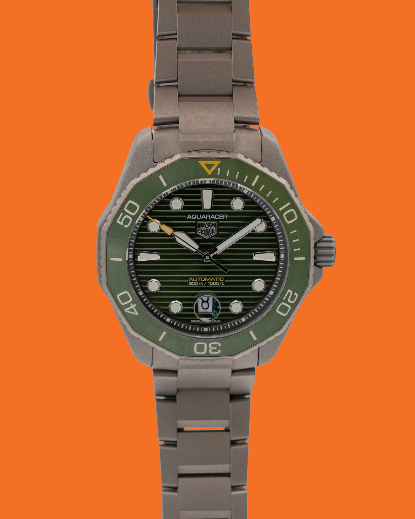 Tag Heuer Aquaracer 43mm WPB208B Green Dial and Bezel