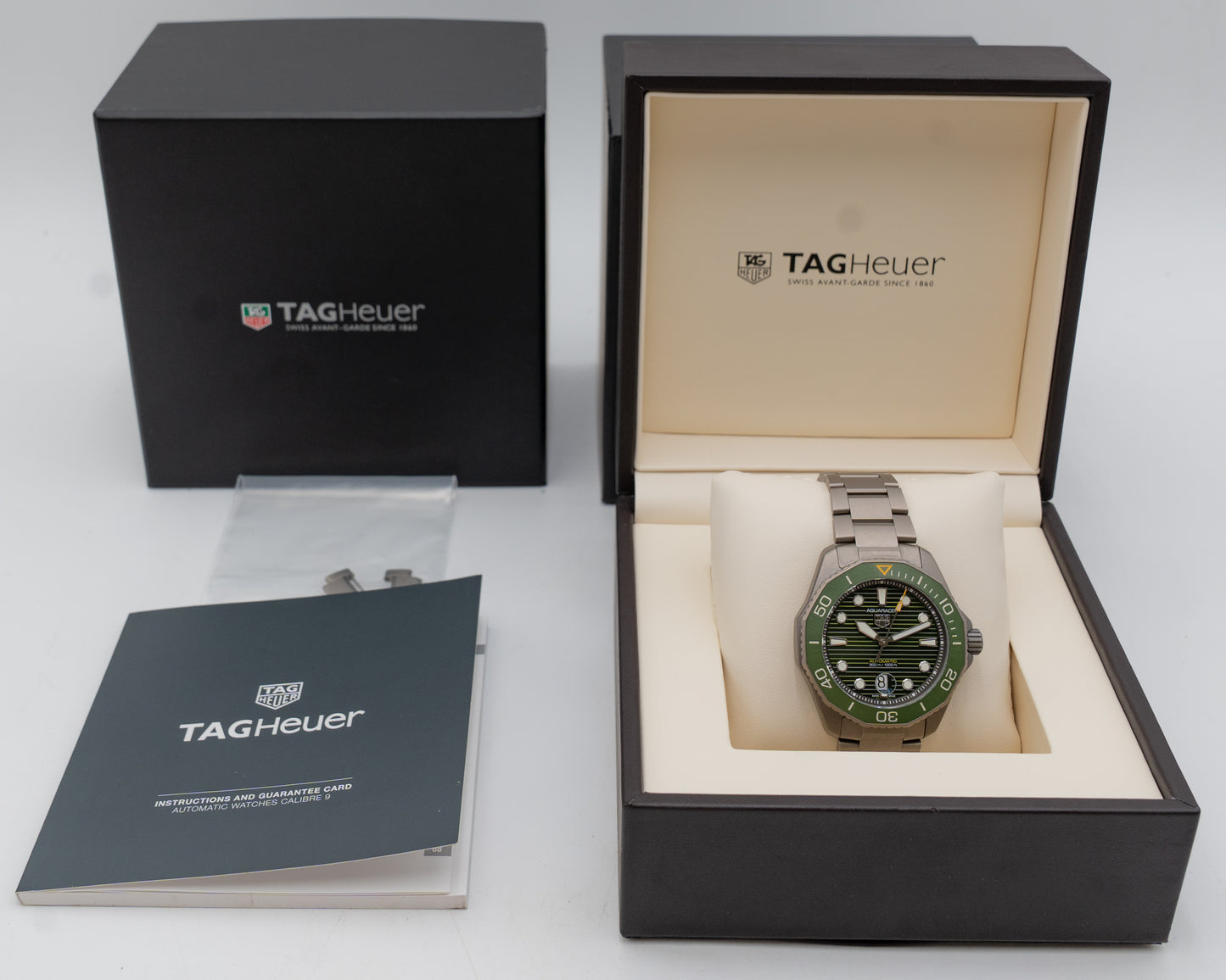 Tag Heuer Aquaracer 43mm WPB208B Green Dial and Bezel