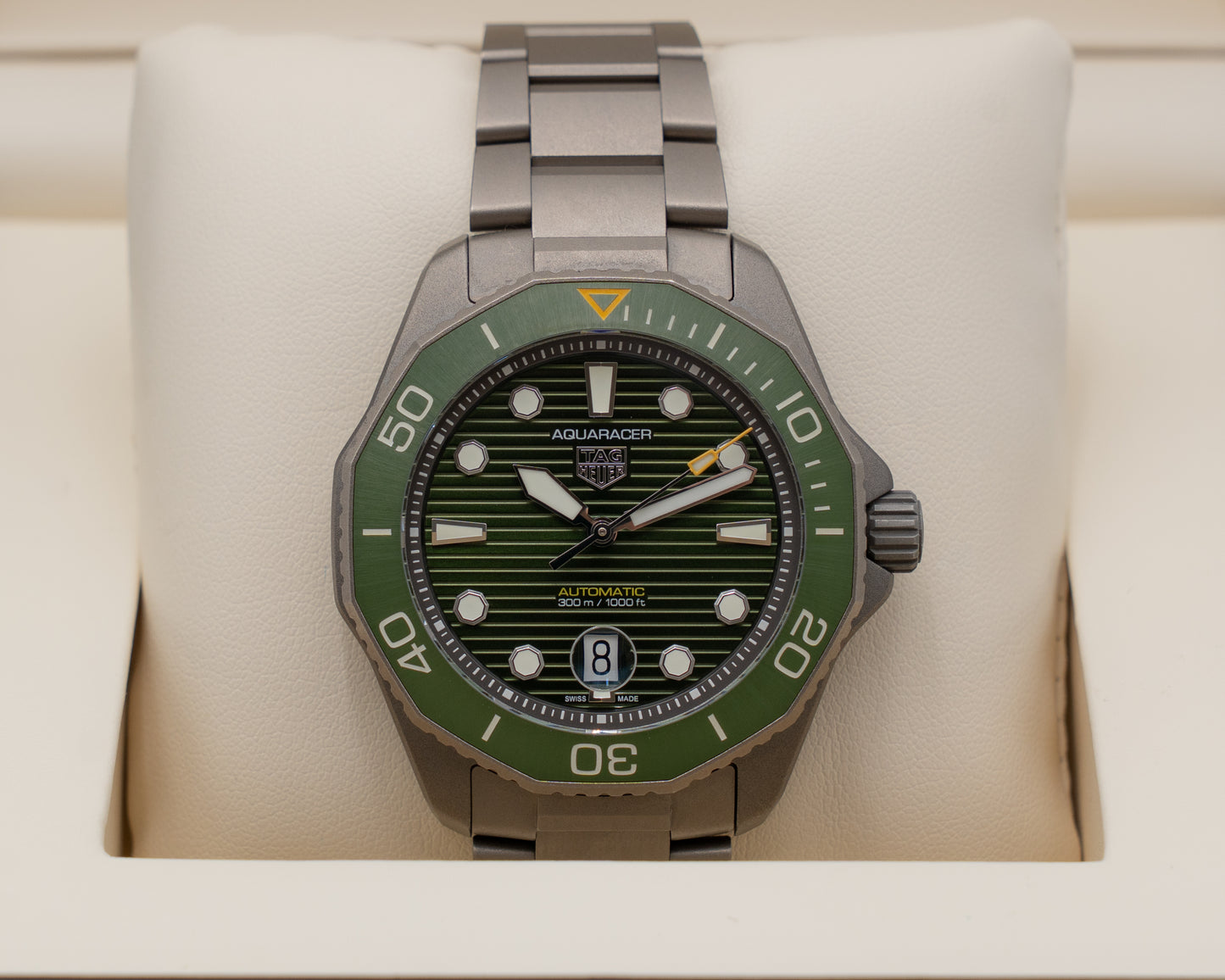 Tag Heuer Aquaracer 43mm WPB208B Green Dial and Bezel