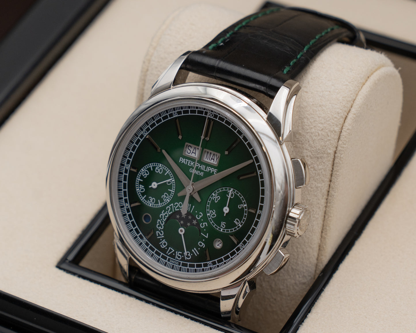 LIKE NEW / UNPOLISHED - Patek Philippe Grand Complications 41mm 5270P Platnium Case Green Dial 2022