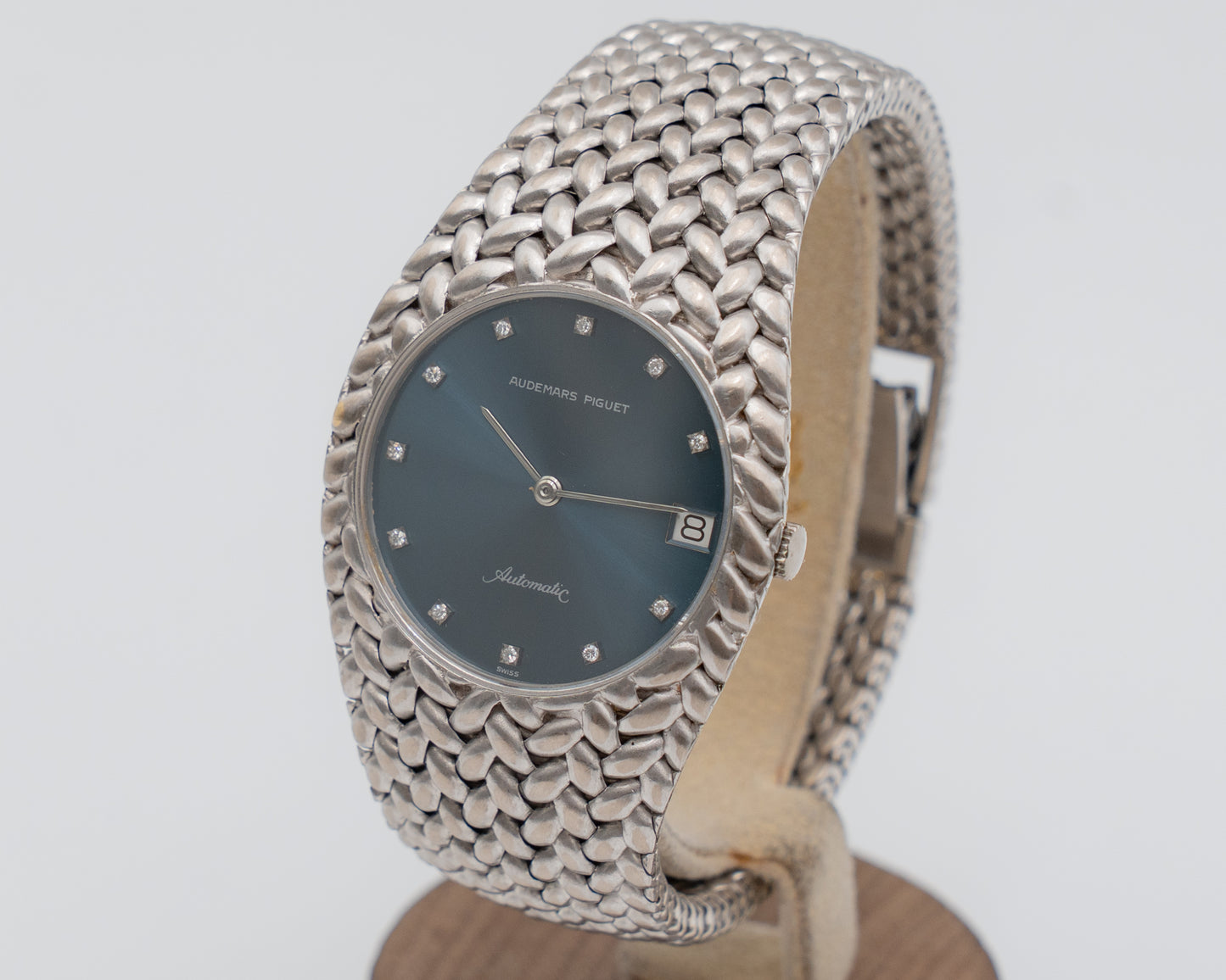 Audemars Piguet Cobra 34mm 5403 White gold Blue Dial With Diamonds  B serial