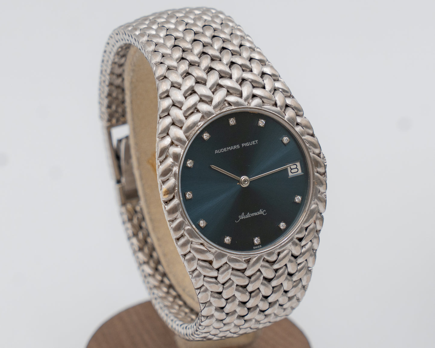 Audemars Piguet Cobra 34mm 5403 White gold Blue Dial With Diamonds  B serial