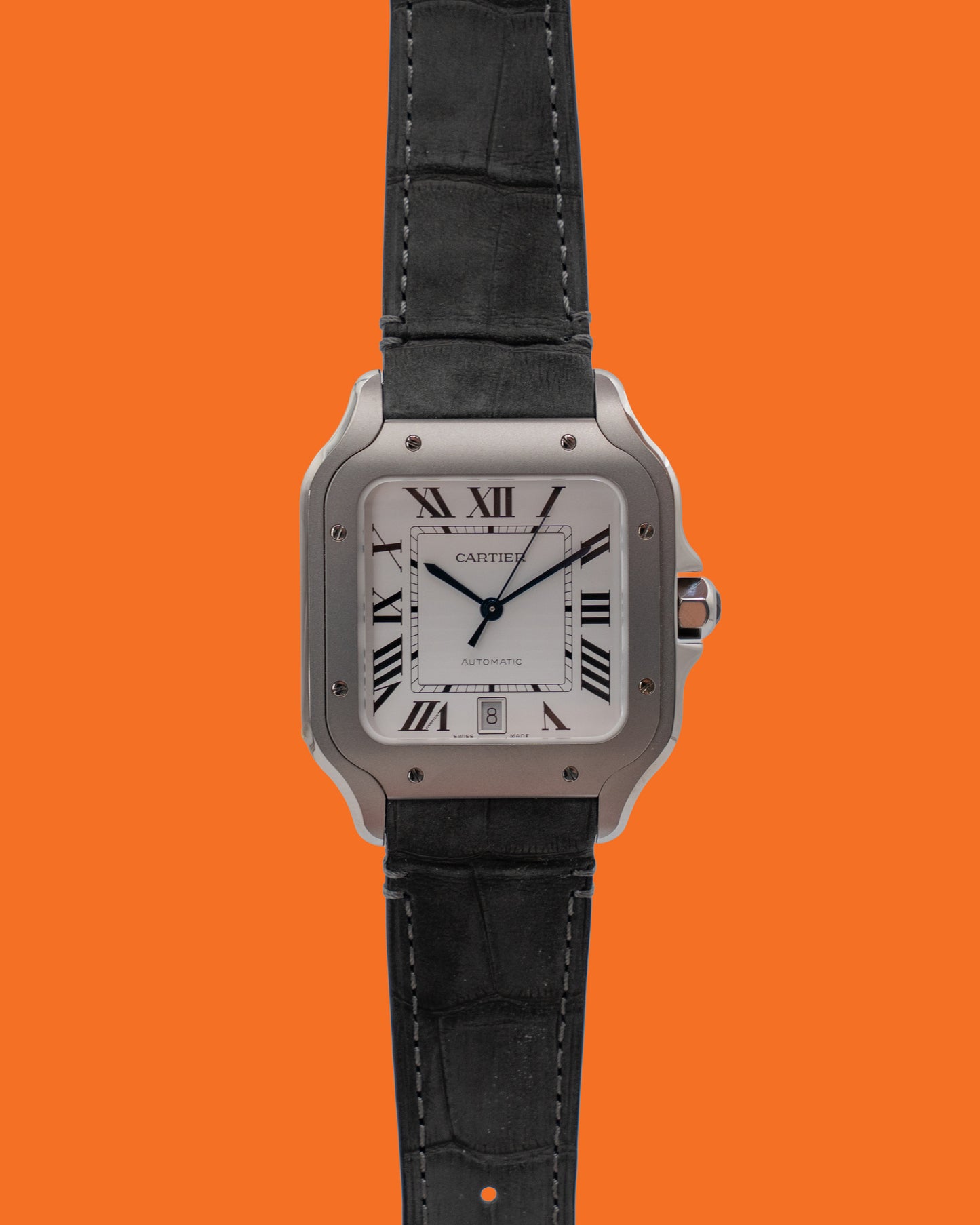 Santos de Cartier 39.8mm WSSA0089 Titanium White Dial 2026