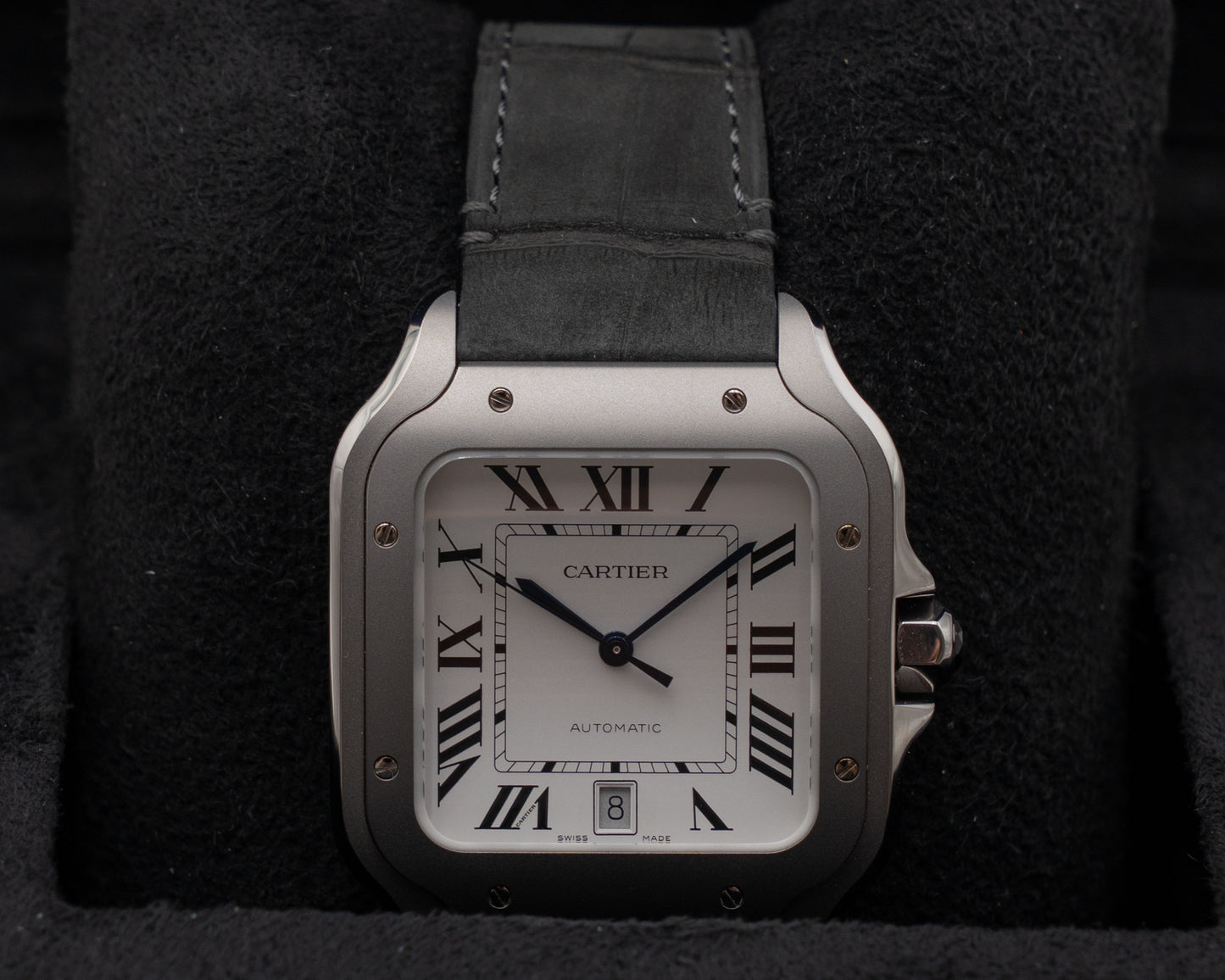Santos de Cartier 39.8mm WSSA0089 Titanium White Dial 2026