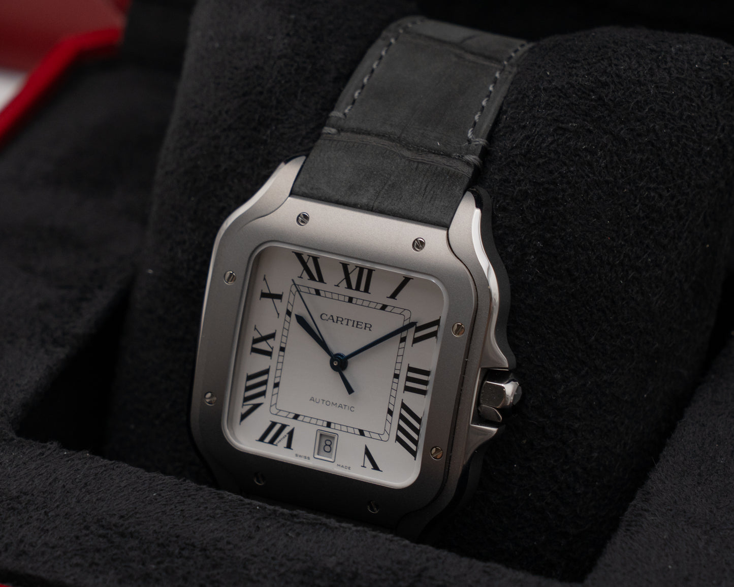 Santos de Cartier 39.8mm WSSA0089 Titanium White Dial 2026