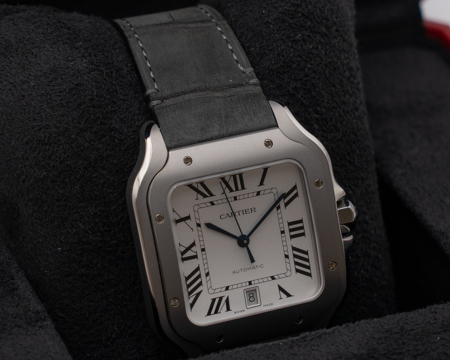 Santos de Cartier 39.8mm WSSA0089 Titanium White Dial 2026