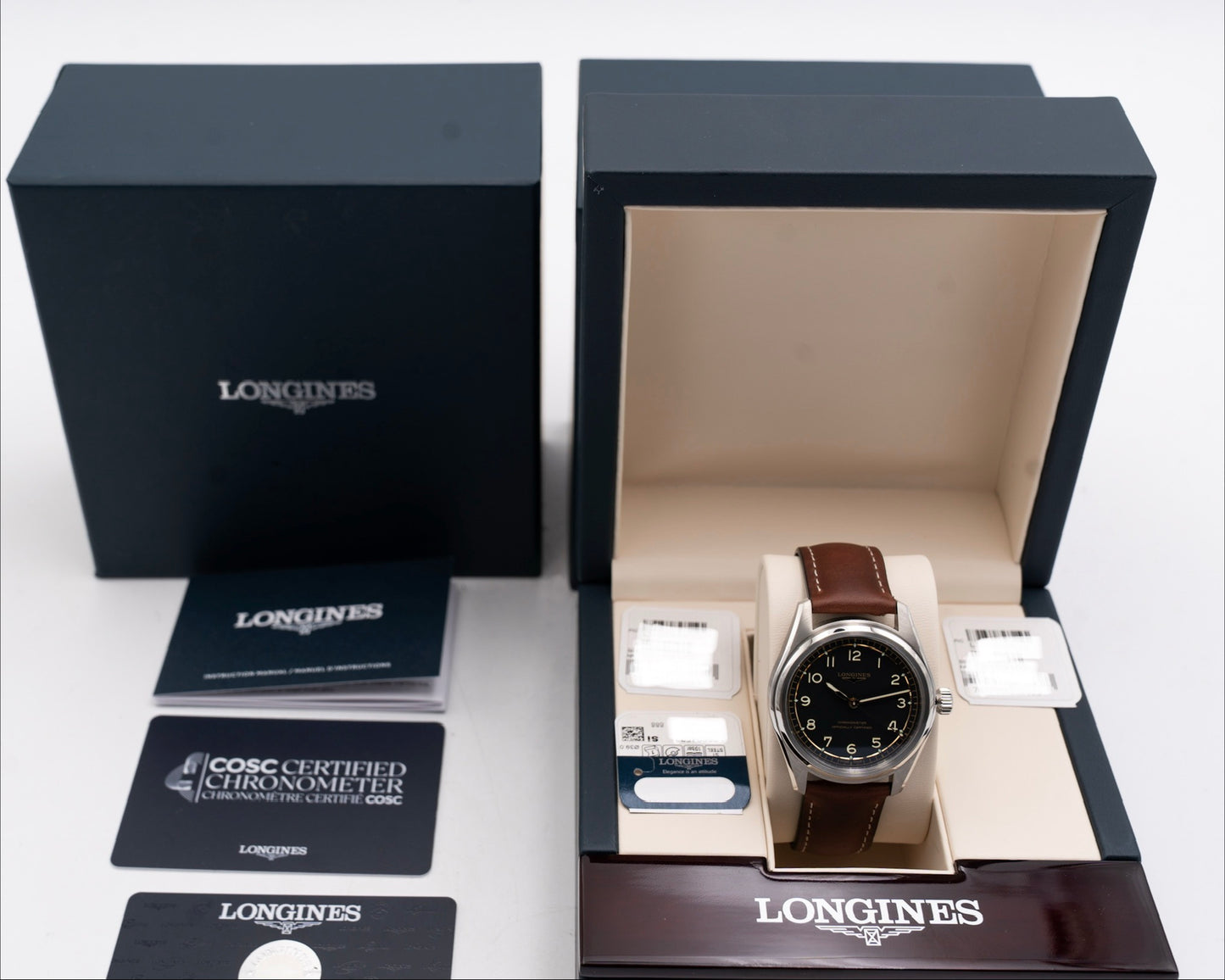 Longines Spirit Pilot 39mm L3.809.4.53.2 Black DIal Brown Strap 2026