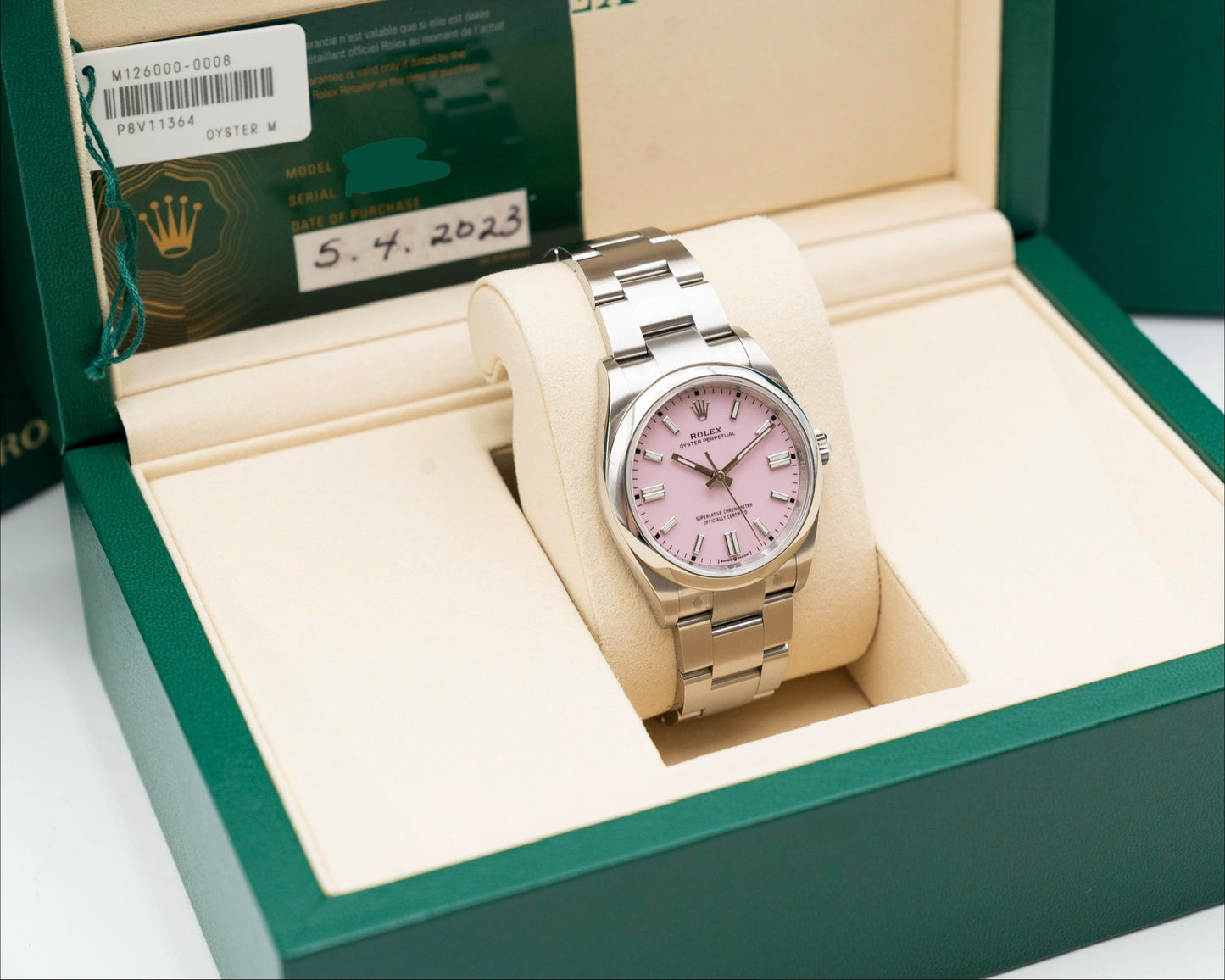 Rolex Oyster Perpetual 126000 Pink 36mm 2023 (126000-0008)