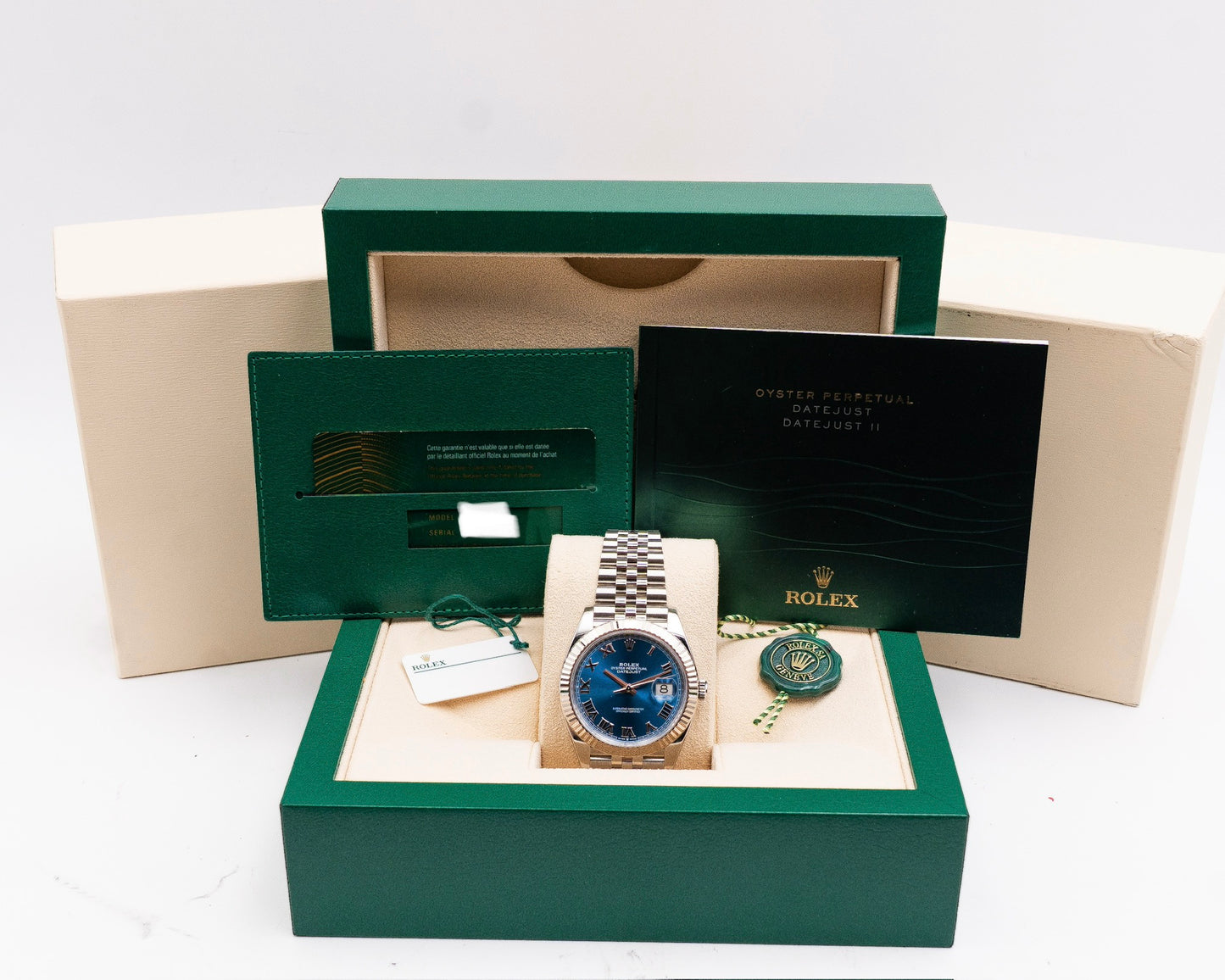 Rolex Datejust 41mm 126334 Fluted Blue Roman Jubilee 2022