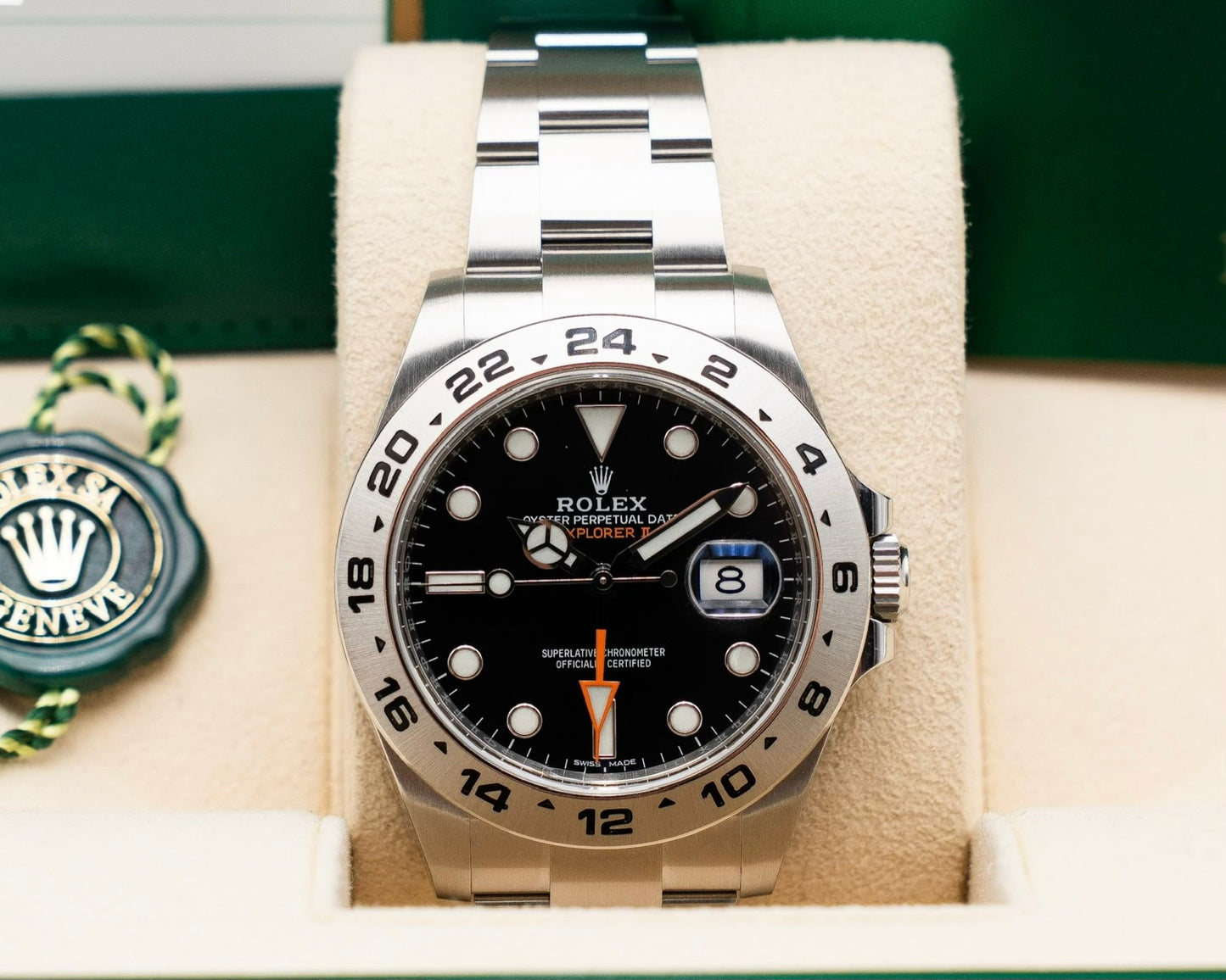 Rolex Explorer II 42mm 216570 Black Dial Orange Hand 2018