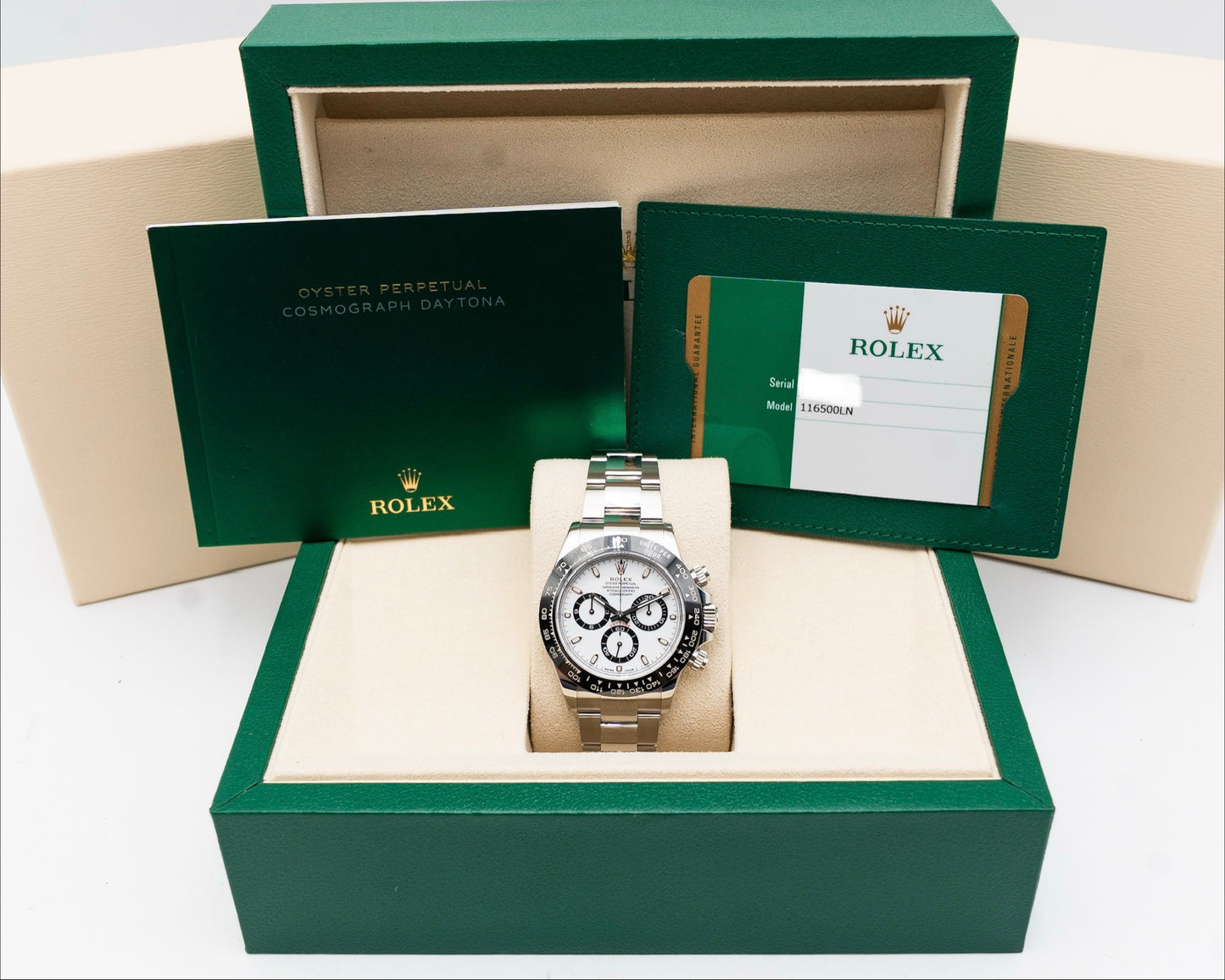 Rolex Cosmograph Daytona 40mm 116500LN Panda White Dial 2018