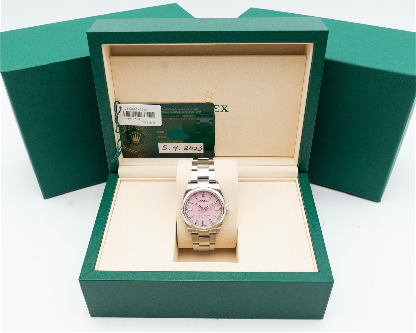 Rolex Oyster Perpetual 126000 Pink 36mm 2023 (126000-0008)